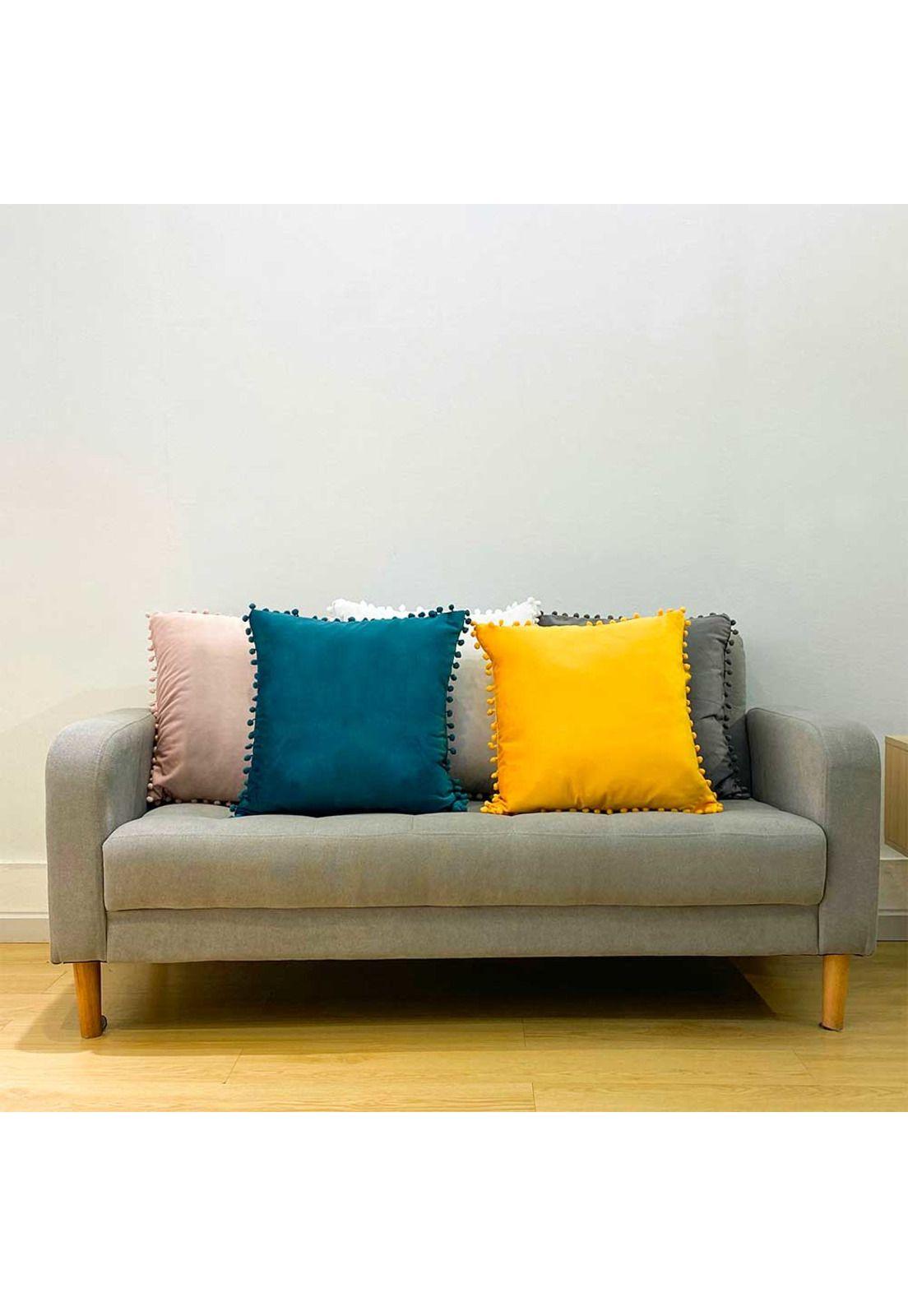 Cojín Velvet Amarillo 2 45x45-2