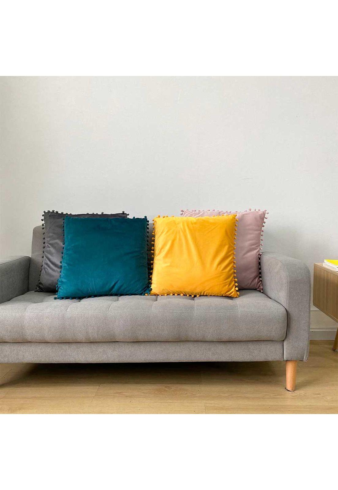 Cojín Velvet Amarillo 2 45x45-3