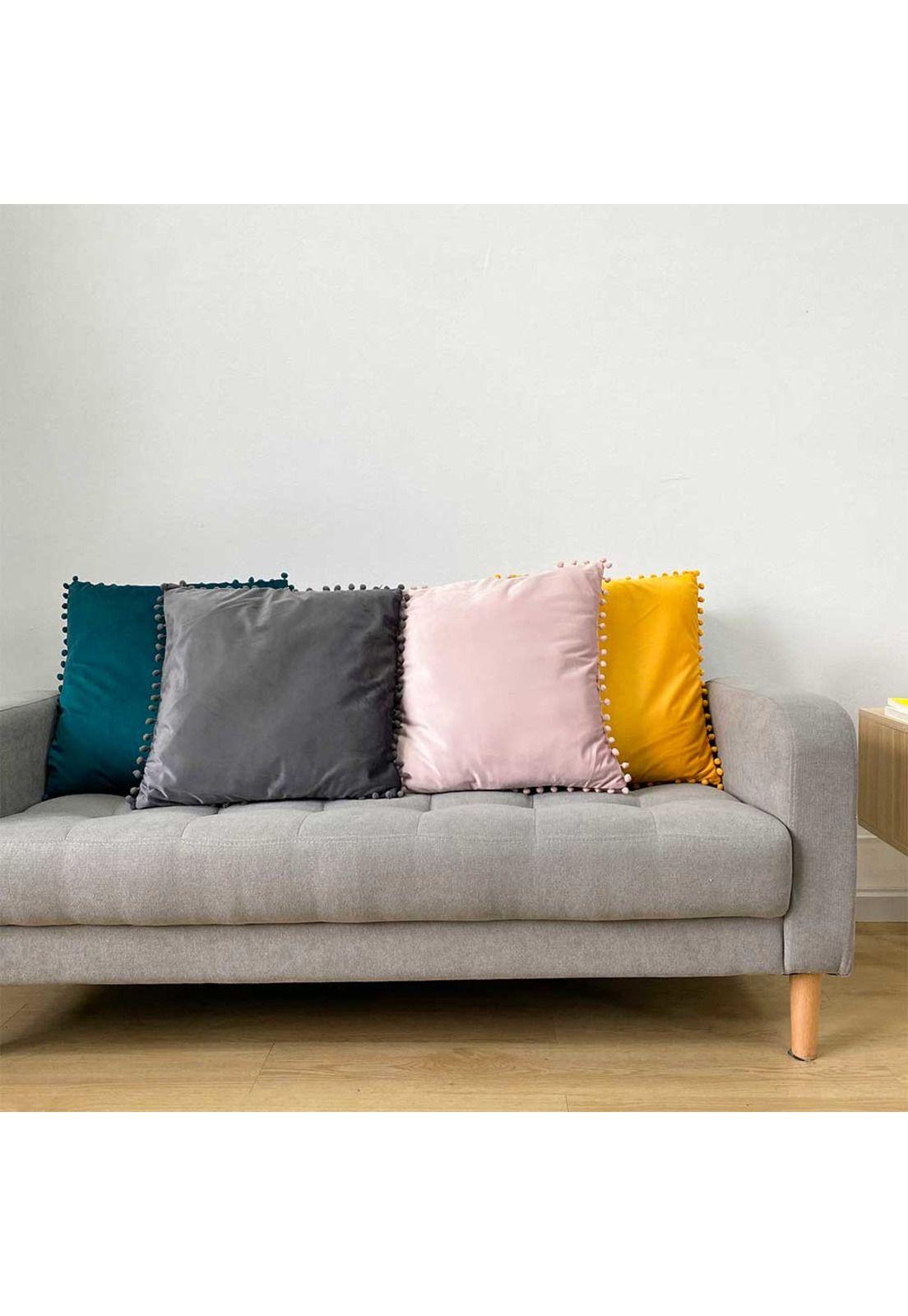 Cojín Velvet Rosa 2 45x45-3