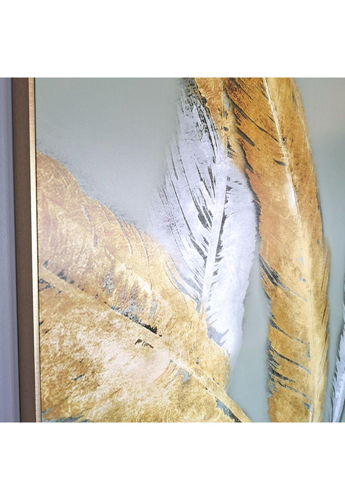 Cuadro Plumas de Oro 150x150 -2