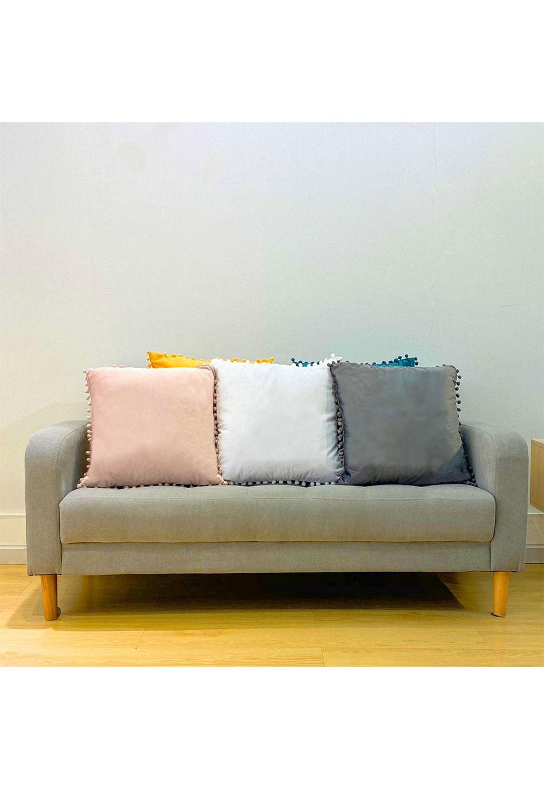 Cojín Velvet Blanco 45x45-2