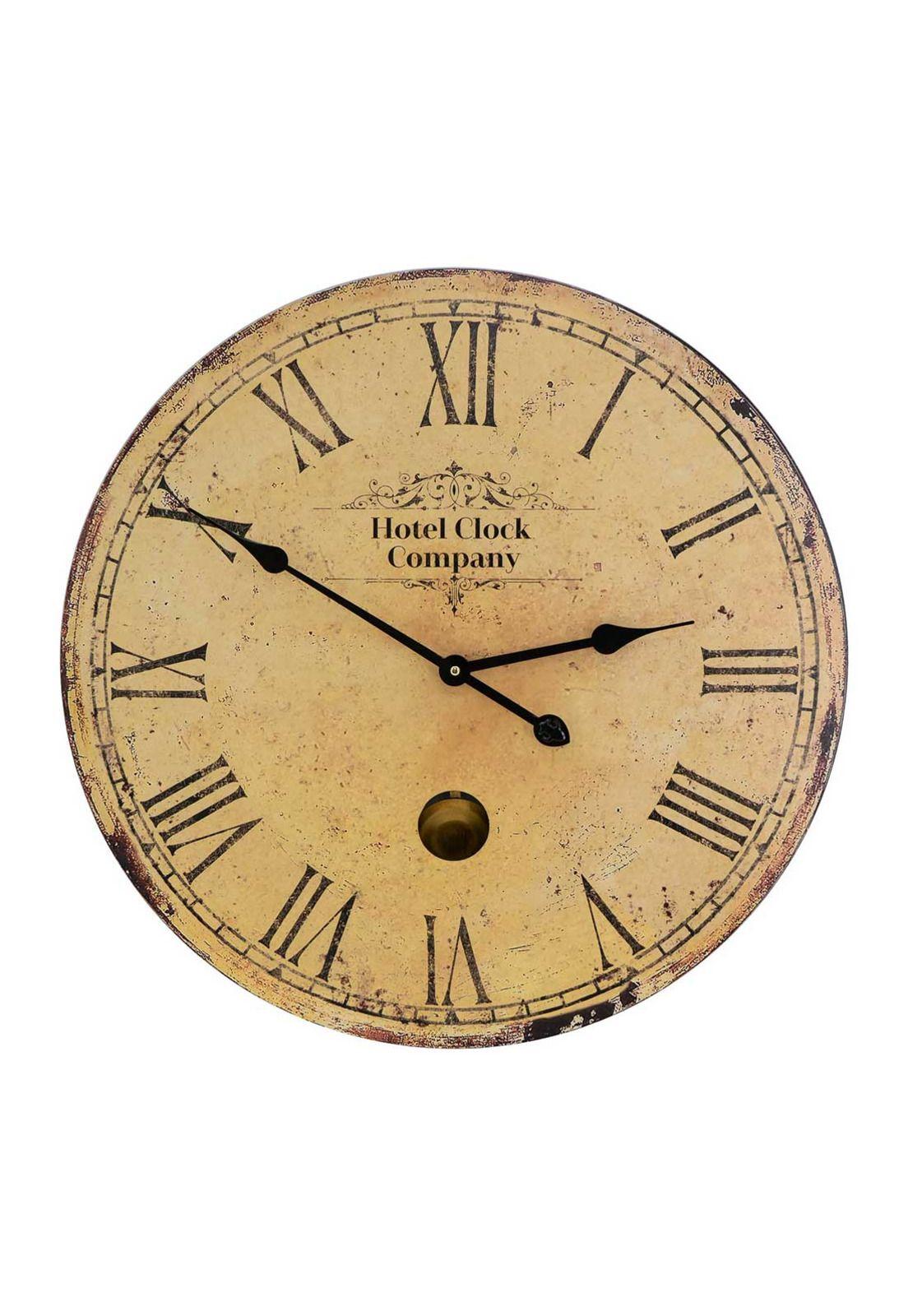 Reloj de pared decorativo de madera estilo vintage-0