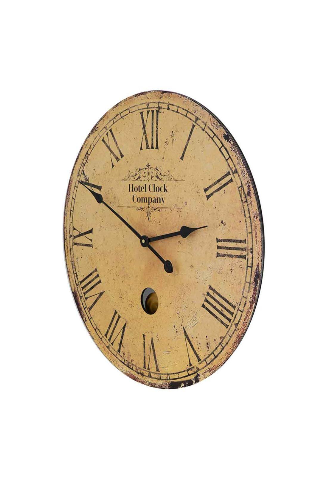 Reloj de pared decorativo de madera estilo vintage-5