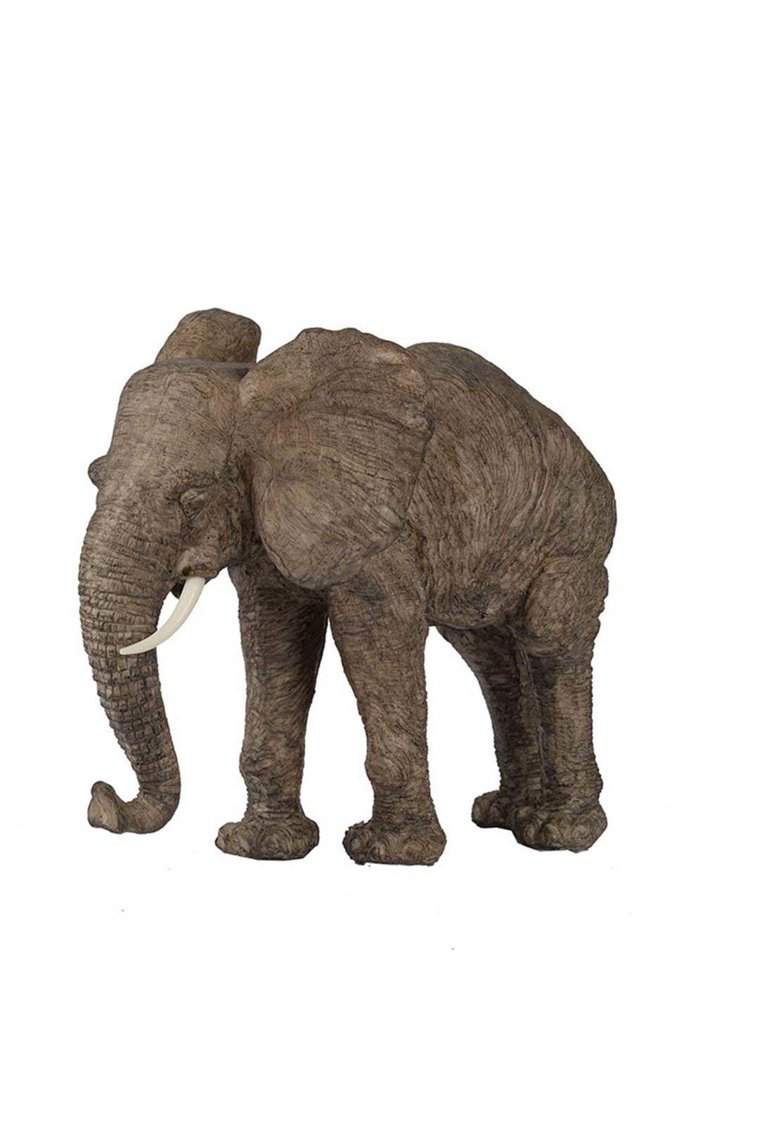Escultura decorativa elefante café claro-0