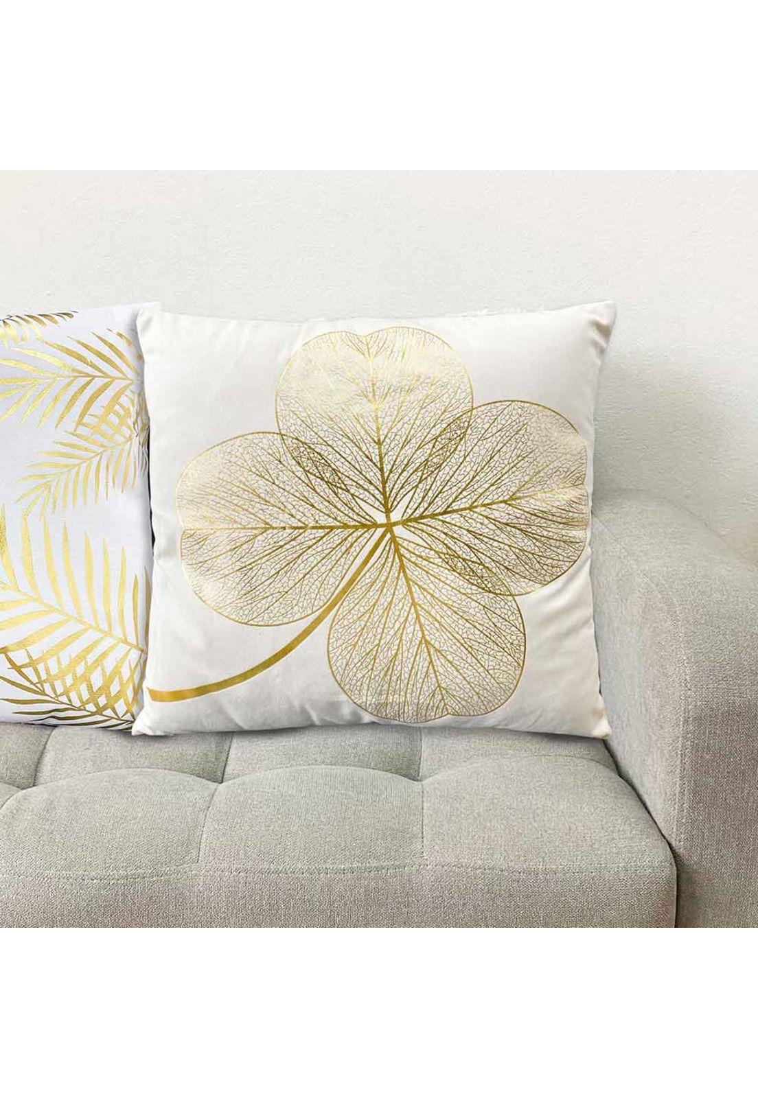 Cojín Flor Dorada 45x45 -1