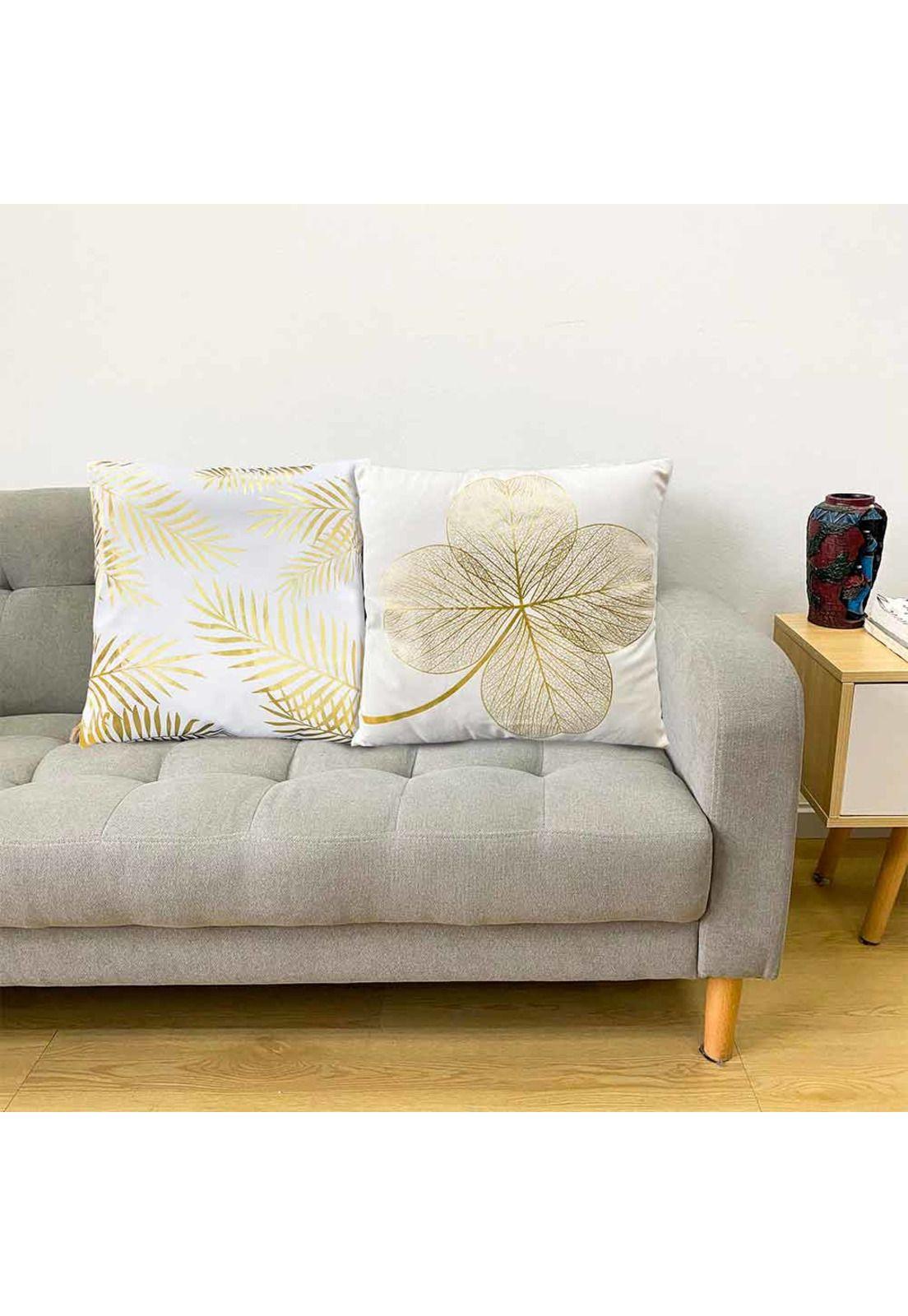 Cojín Flor Dorada 45x45 -2