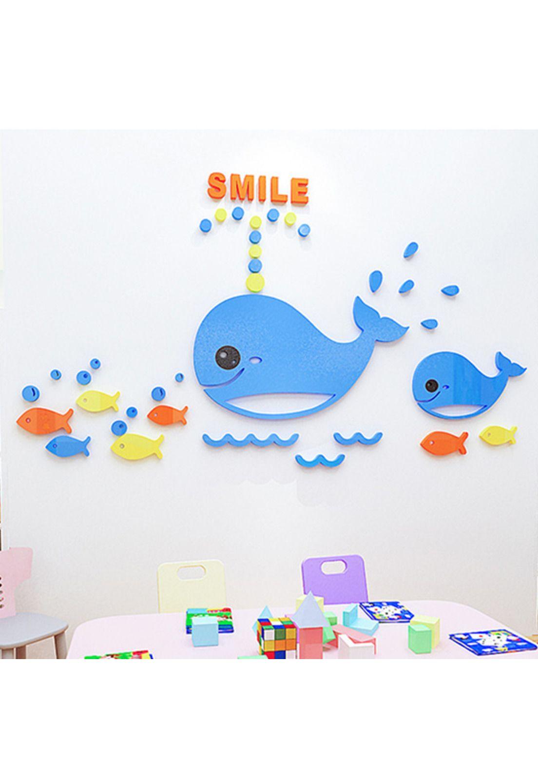 Sticker 3D Ballenas -1