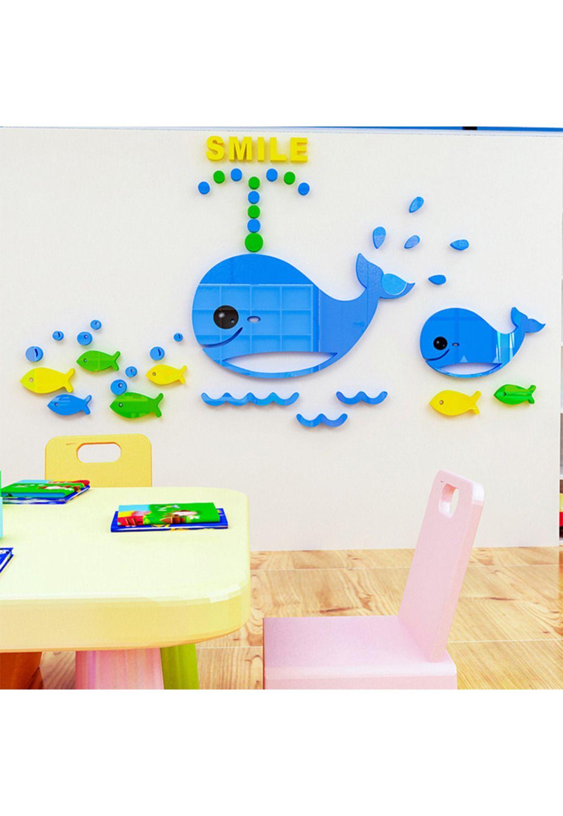 Sticker 3D Ballenas -3