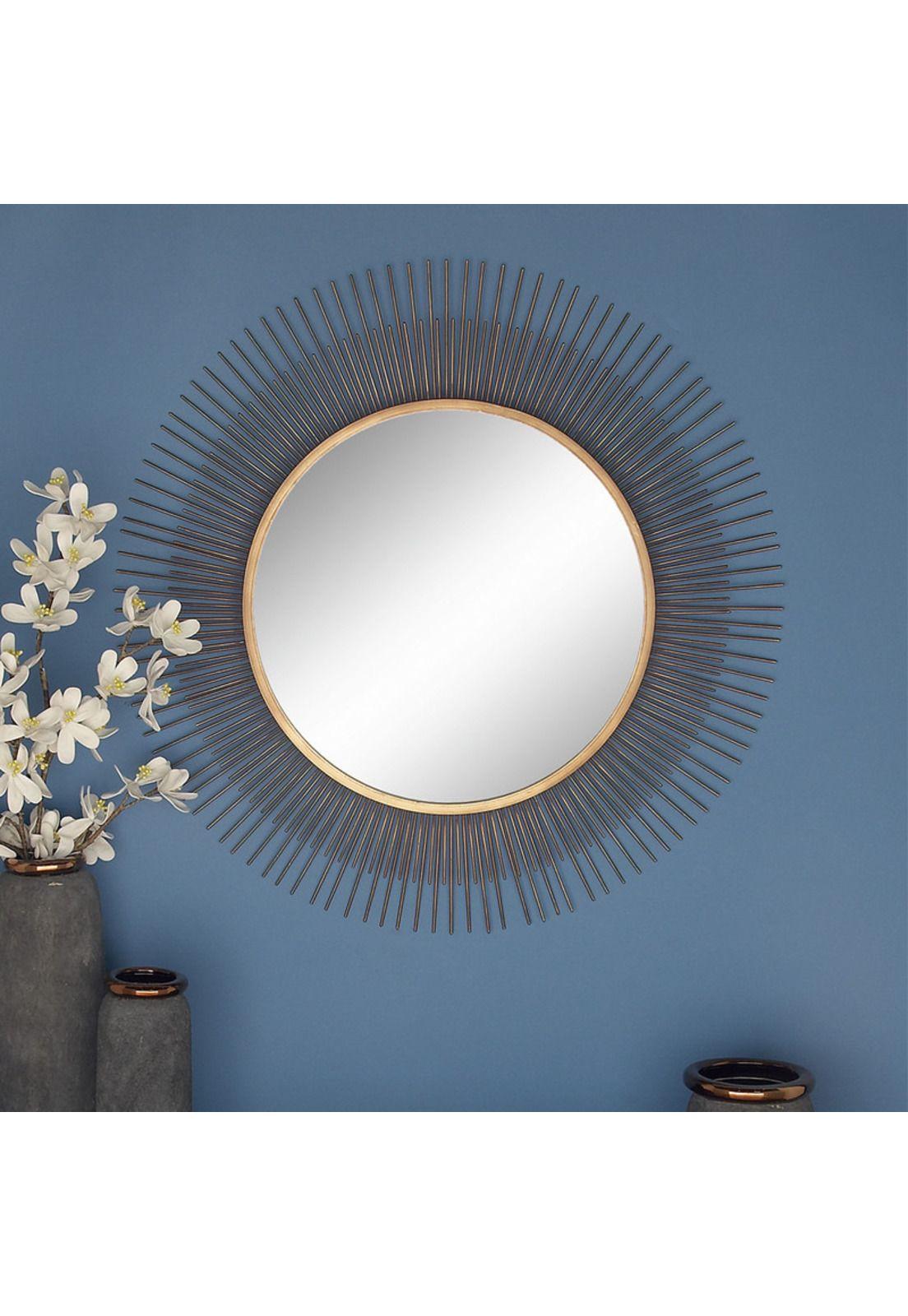 Espejo Circular Gold Modern-1