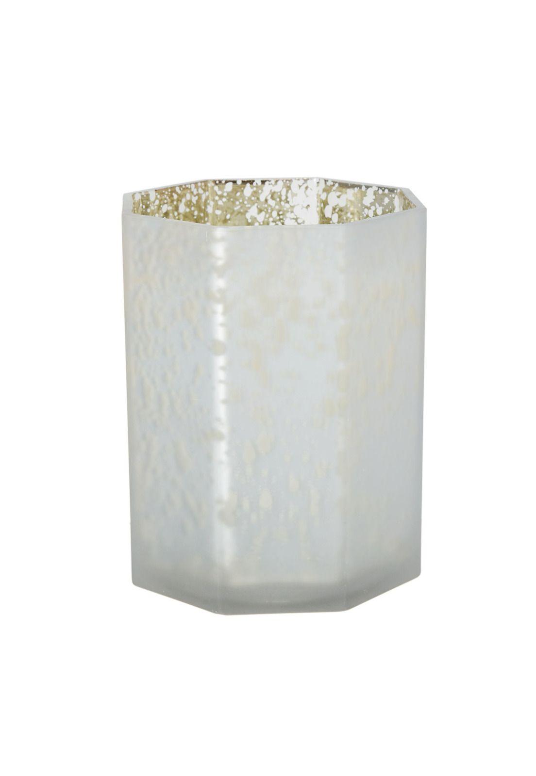 Fanal de vidrio blanco escarchado-0