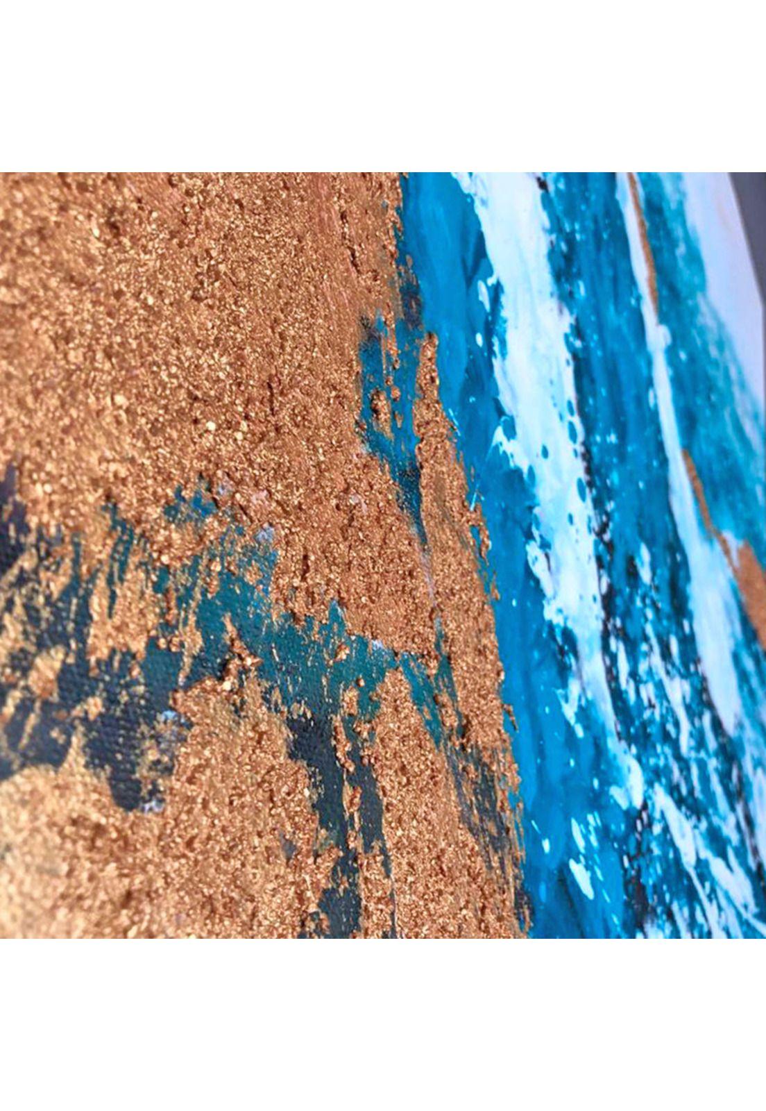 Cuadro Decorativo El Maremoto 60x120cm Óleo a mano -2