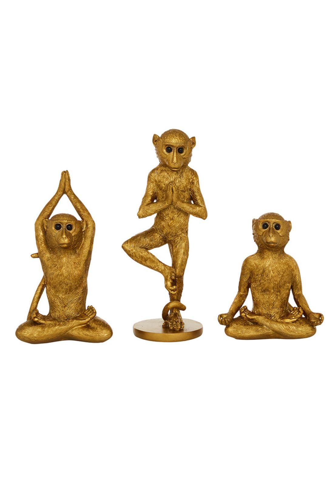 Set Esculturas Monos Yoga-0