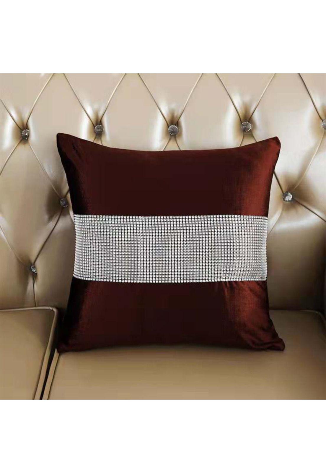 Cojín Satin Burdeo 45x45 -1