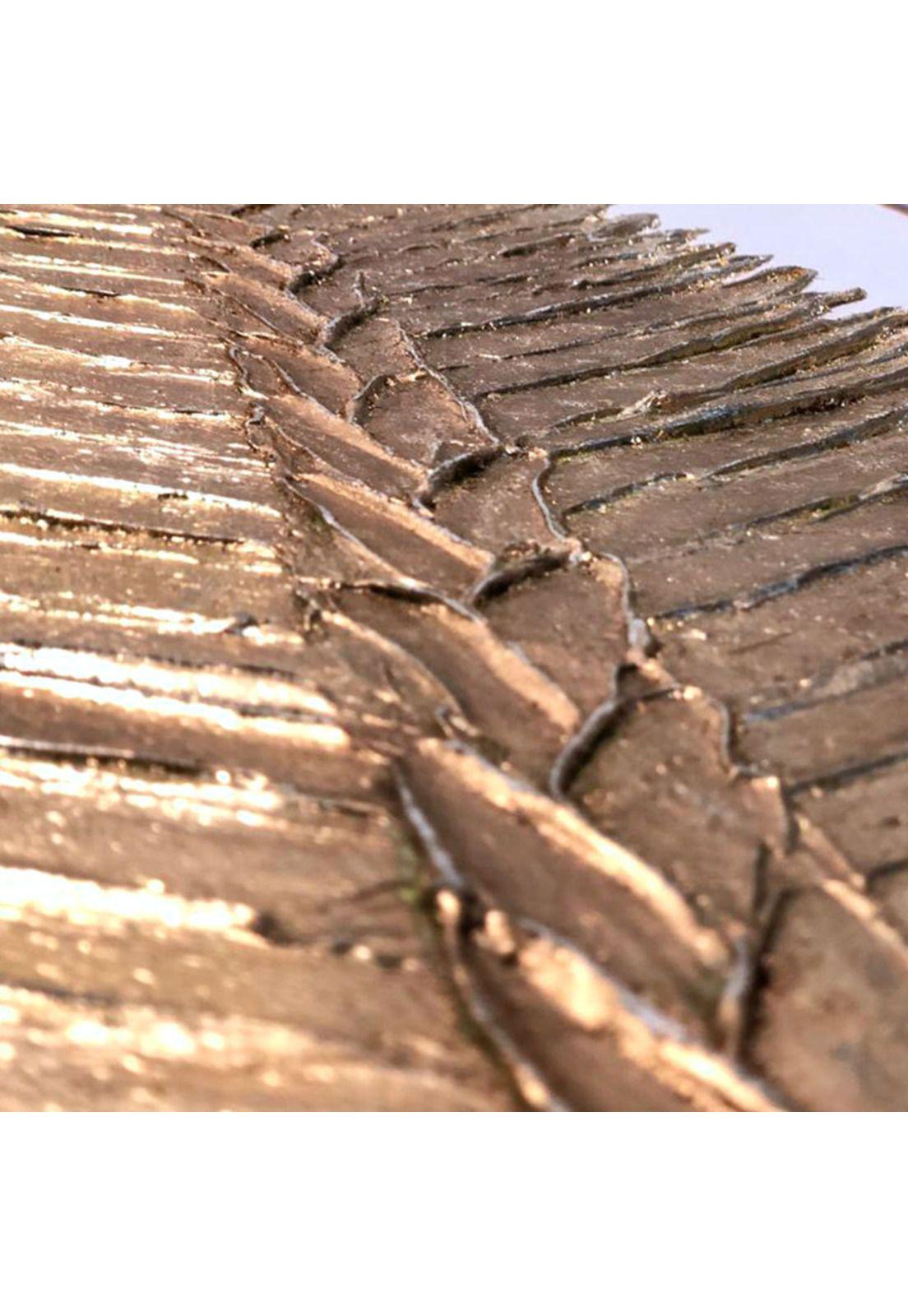 Set 3 Cuadros pintados a mano Hojas de Oro-2