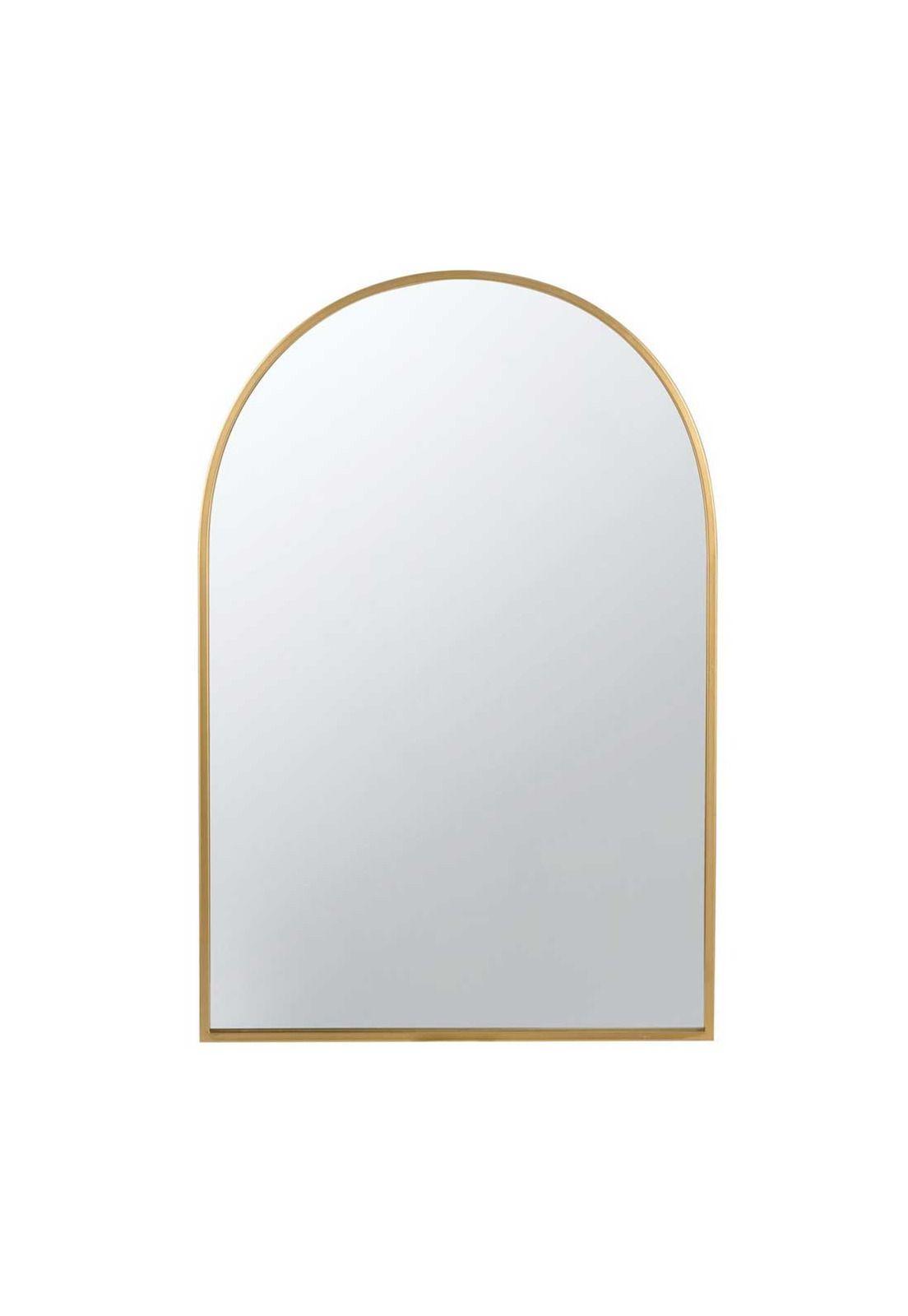 Espejo decorativo de pared arco dorado-0