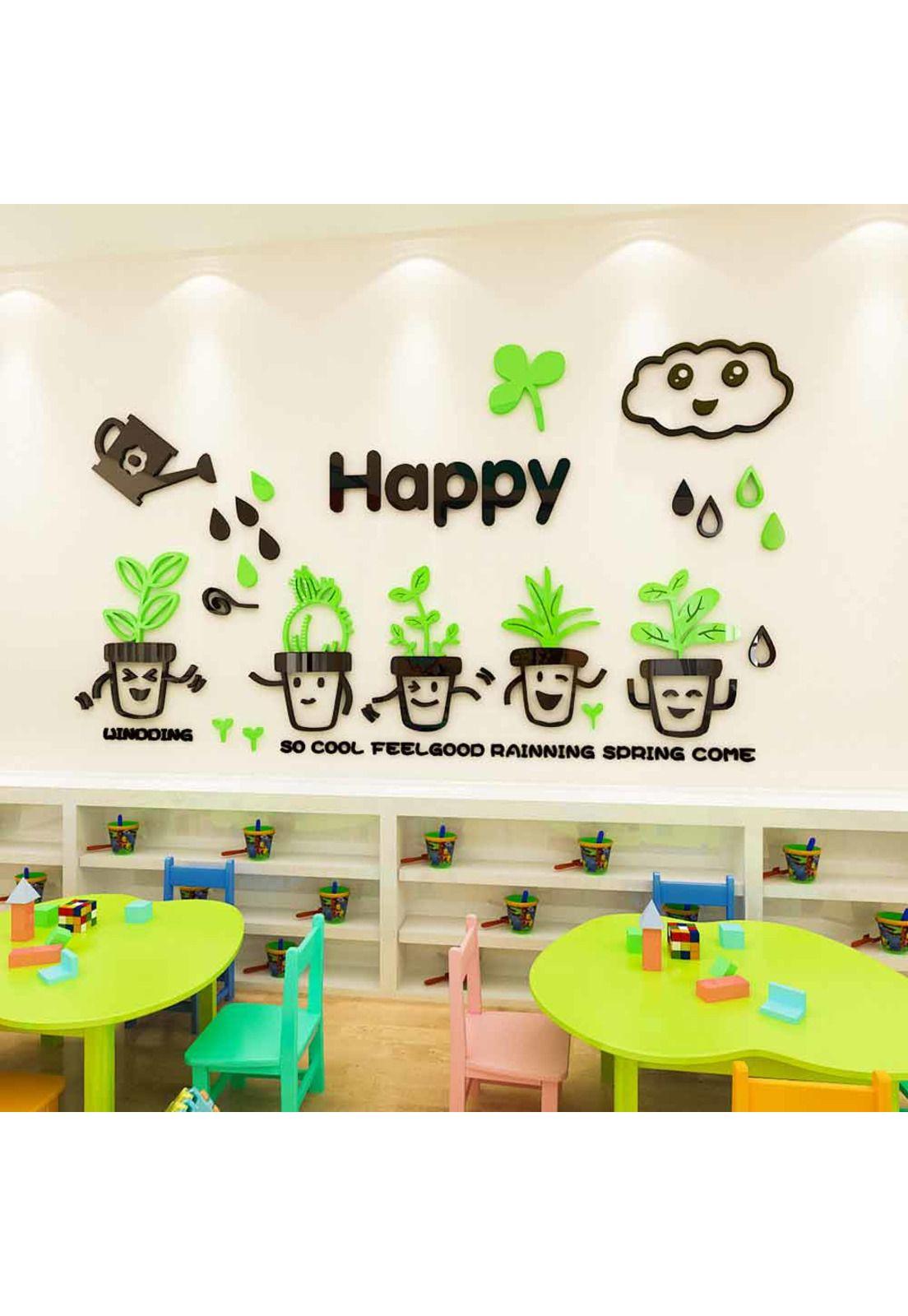 Sticker 3D diseño plantas-1