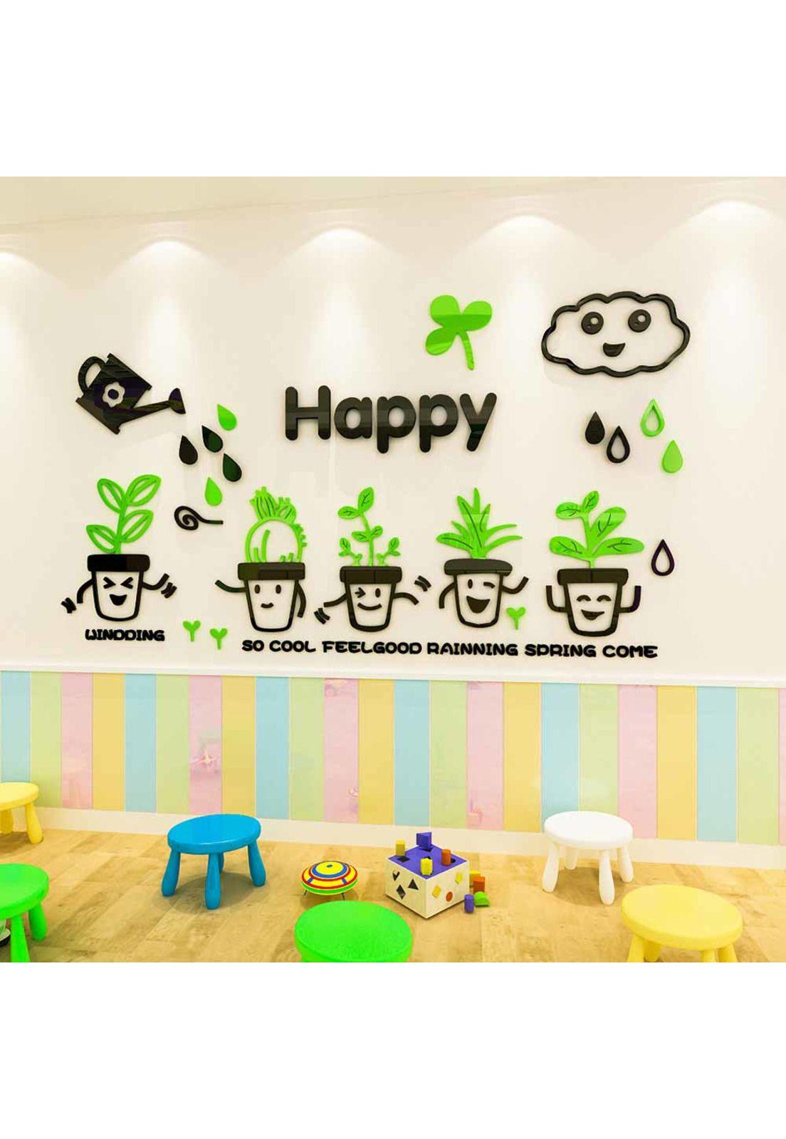 Sticker 3D diseño plantas-2