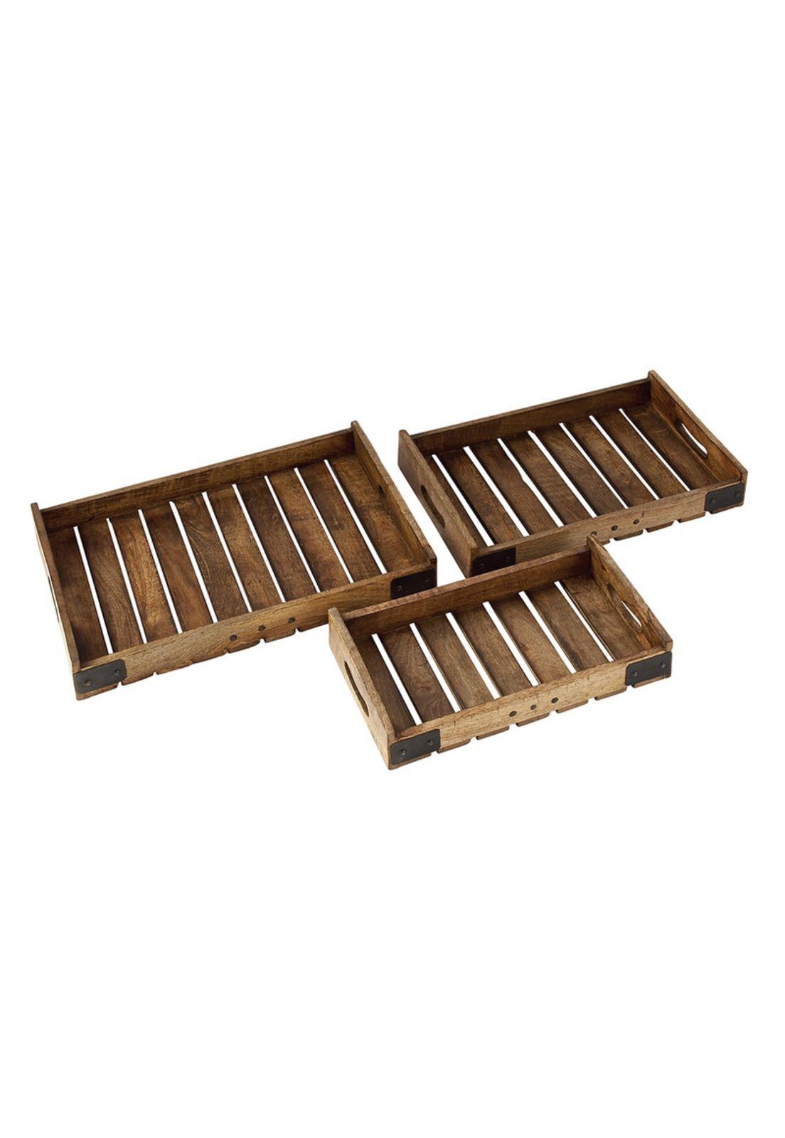 Set bandejas Metal Wood-0