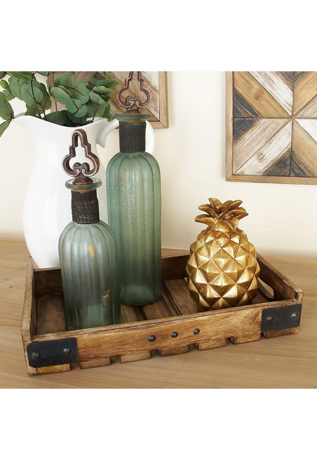 Set bandejas Metal Wood-1