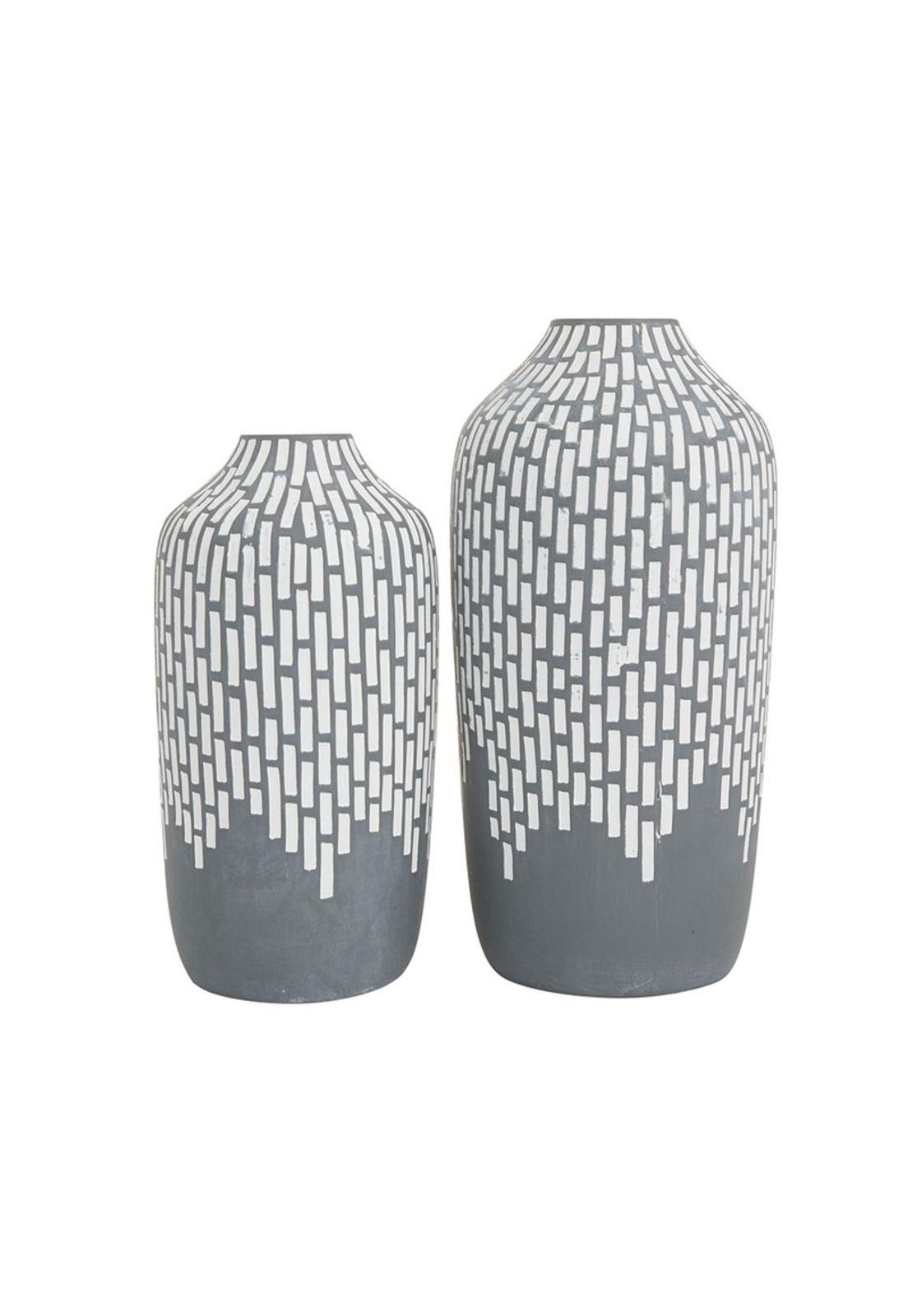Set Jarrones Stone Grey-0