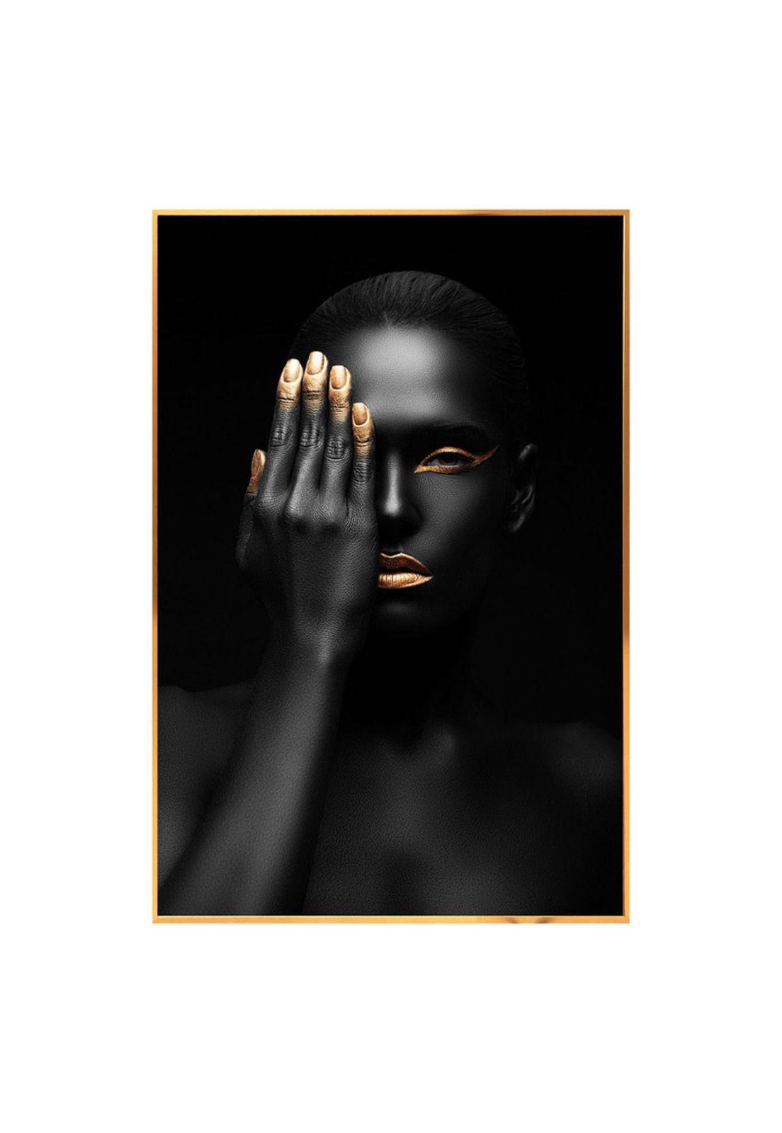 Cuadro Mujer Labios Dorados 80x120-0