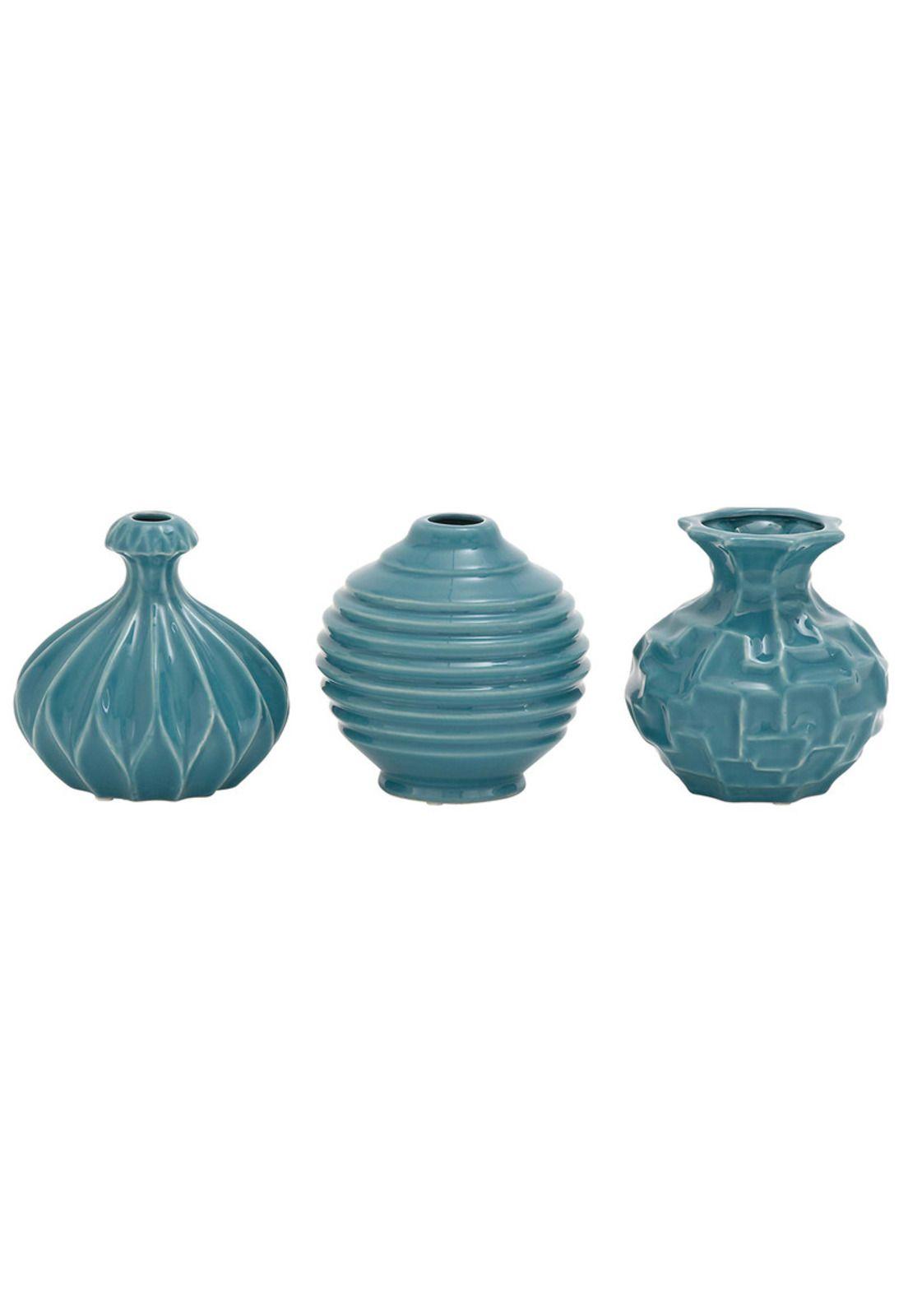 Set Vasijas Stone Blue-0