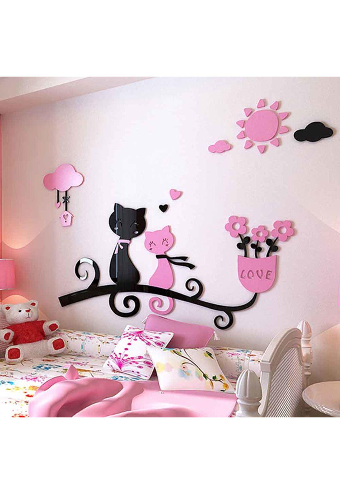 Sticker 3D diseño Gatos-1