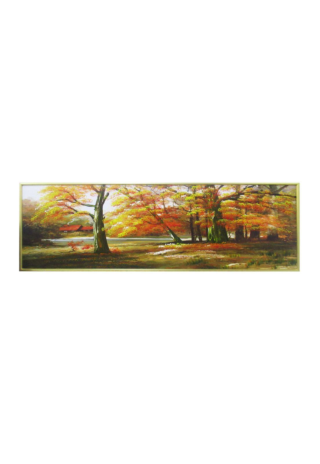 Cuadro Casa en la Laguna 147x47 cms-0