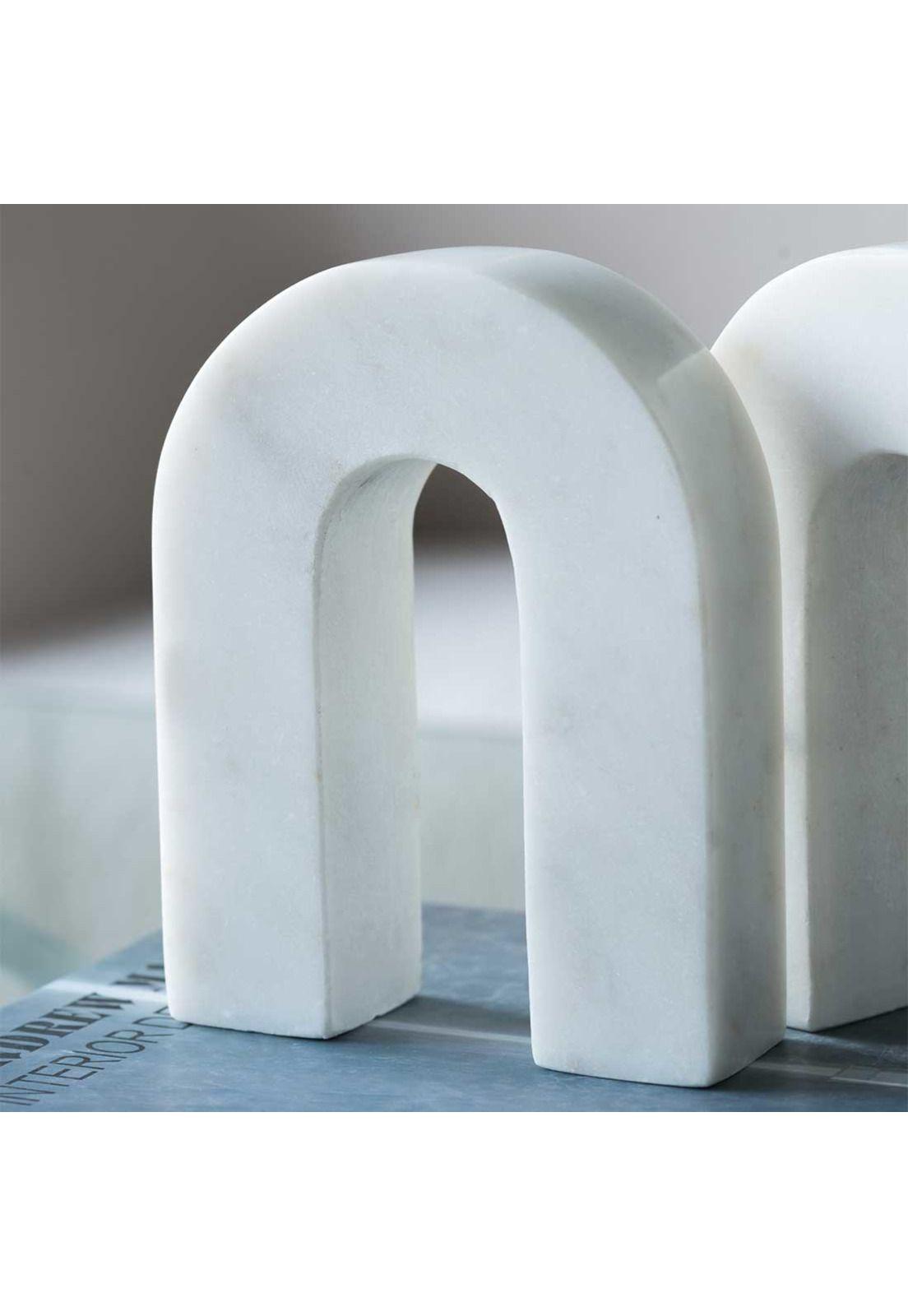 Figura decorativa arco de mármol 2 piezas-3