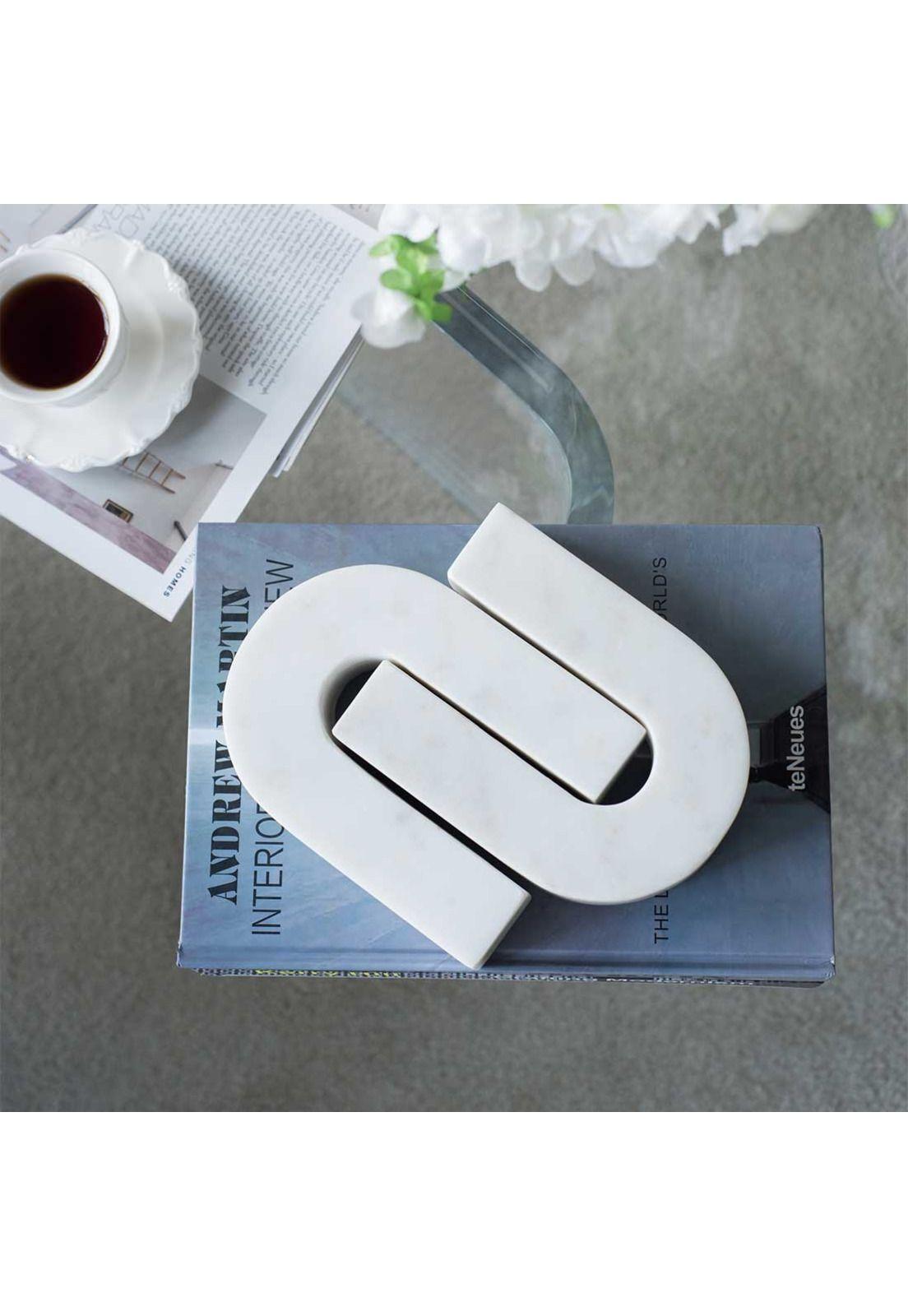 Figura decorativa arco de mármol 2 piezas-5