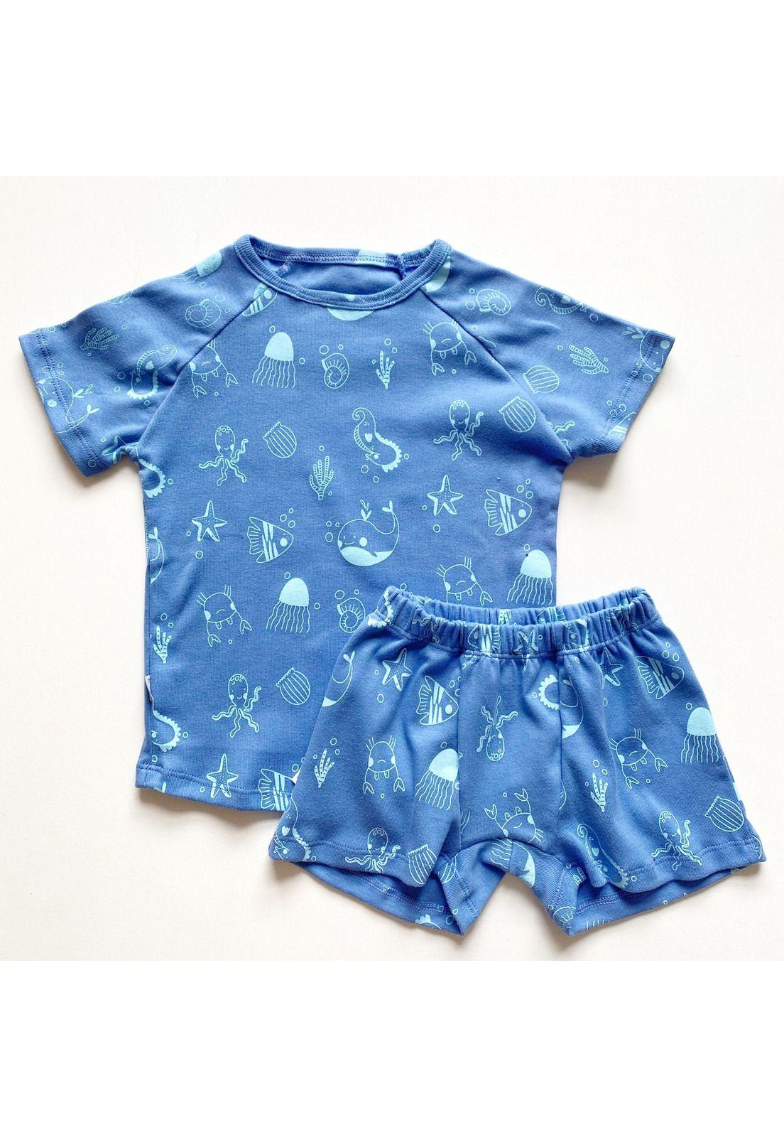 Pijama Eyy de niño 2 piezas remera y short modelo Ocean-0