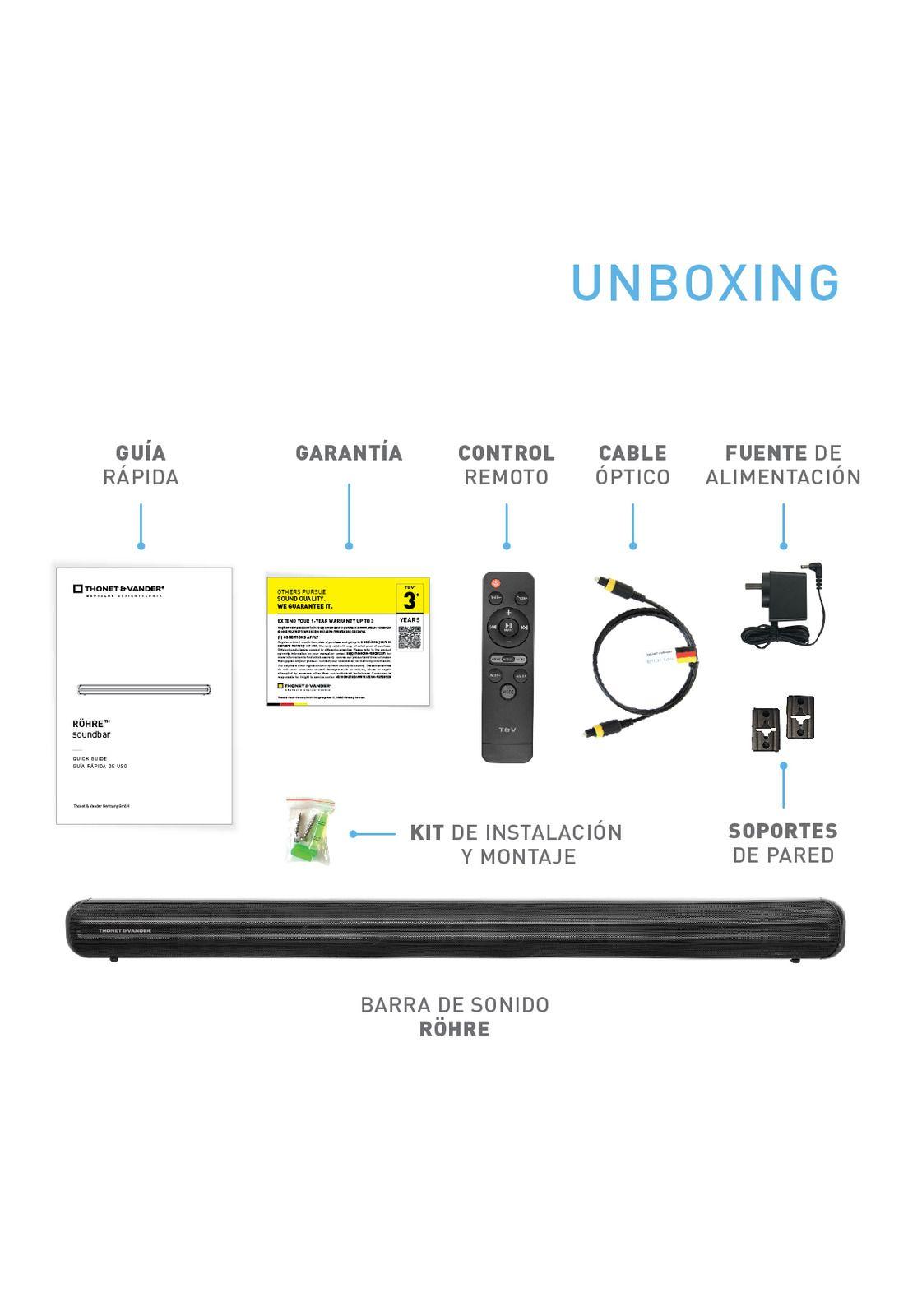 Barra De Sonido Rohre Tv Control Remoto Bluetooth-3