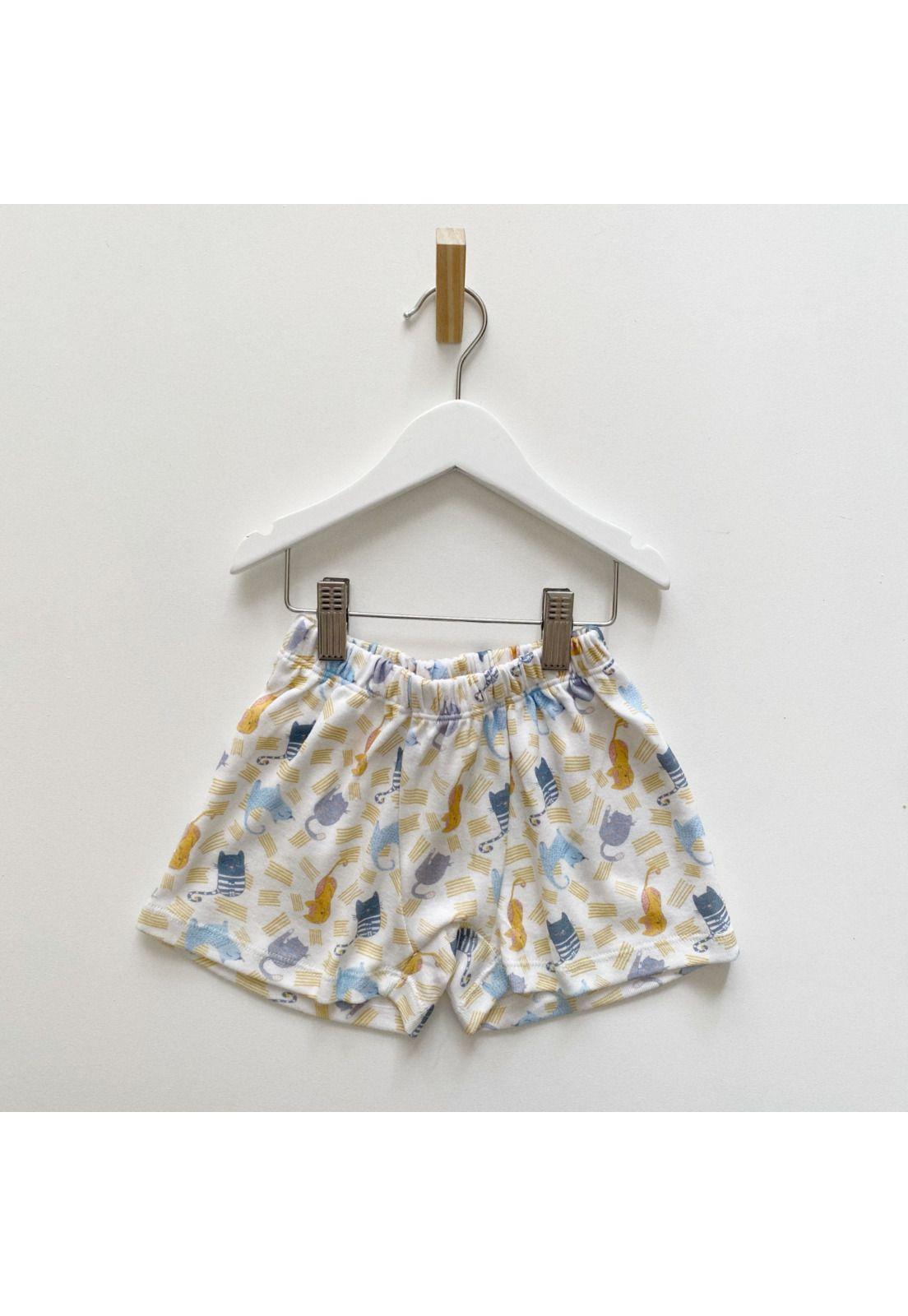 Pijama Eyy Gatos 2 piezas remera y short niño 100% algodón-2