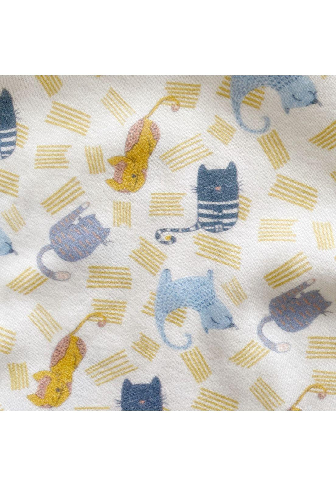 Pijama Eyy Gatos 2 piezas remera y short niño 100% algodón-3