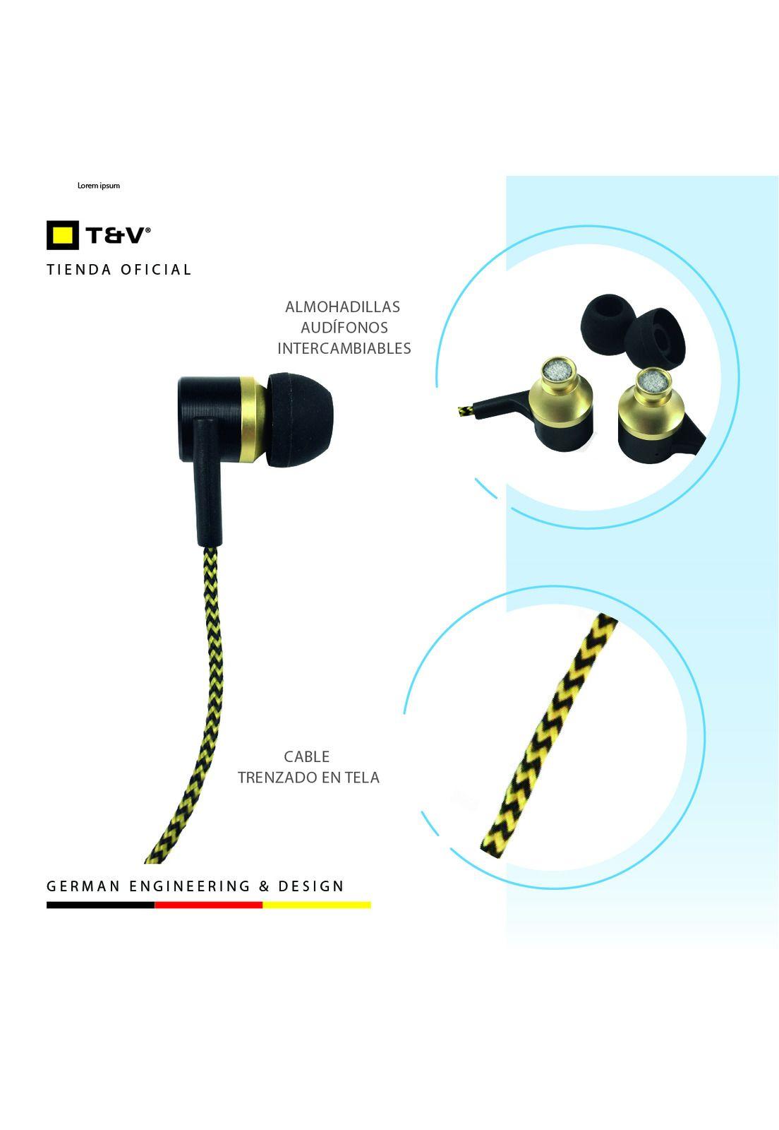 Audífonos Thonet&Vander Klein Con Micrófono Cable Resistente-2