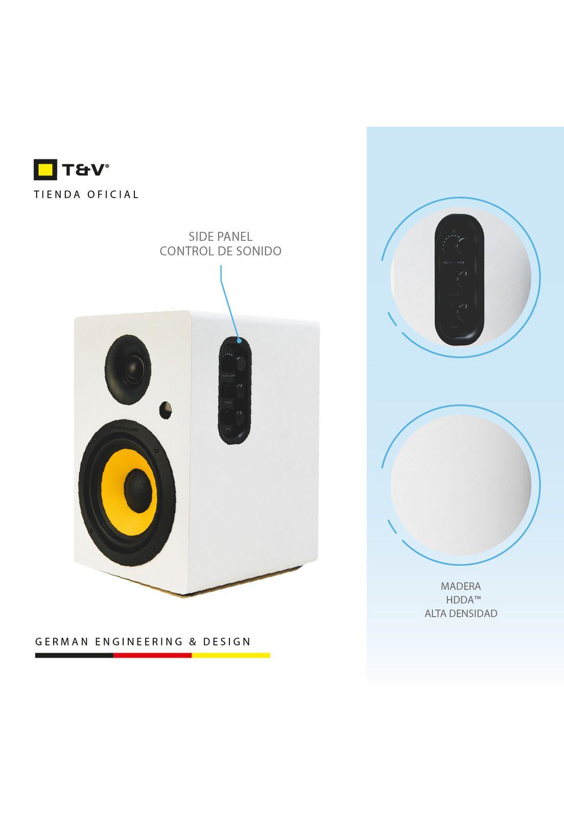 Parlante Bluetooth Blanco Thonet Vander Kurbis Monitor Home-2