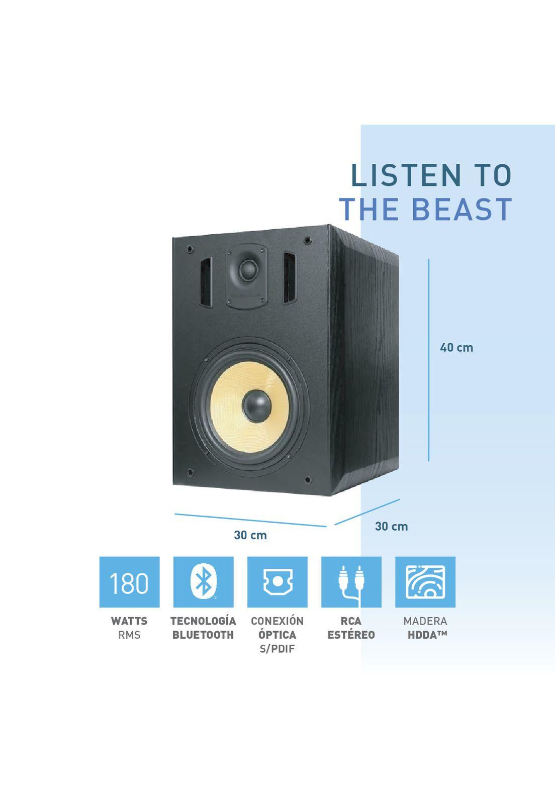 Parlantes Titan BT Madera Bluetooth Titan Monitor De Estudio High End-1