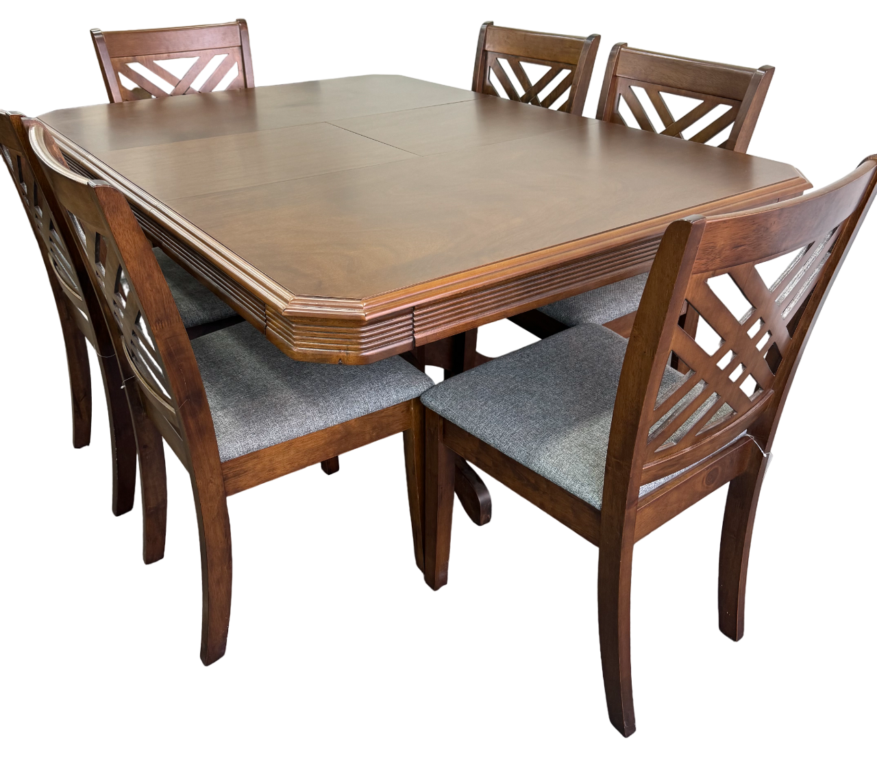 Juego de comedor City con extensión 6 sillas-0