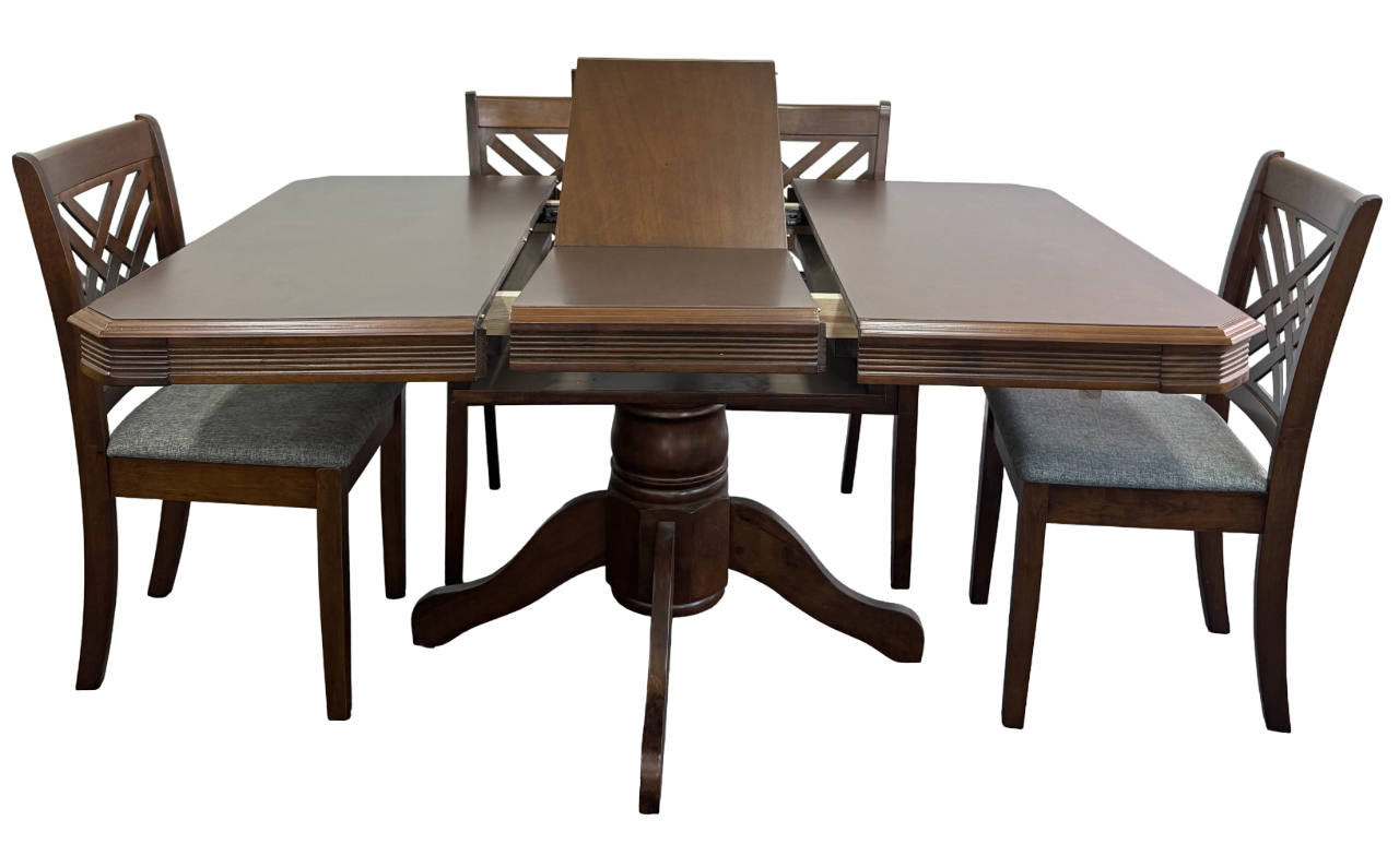 Juego de comedor City con extensión 6 sillas-1