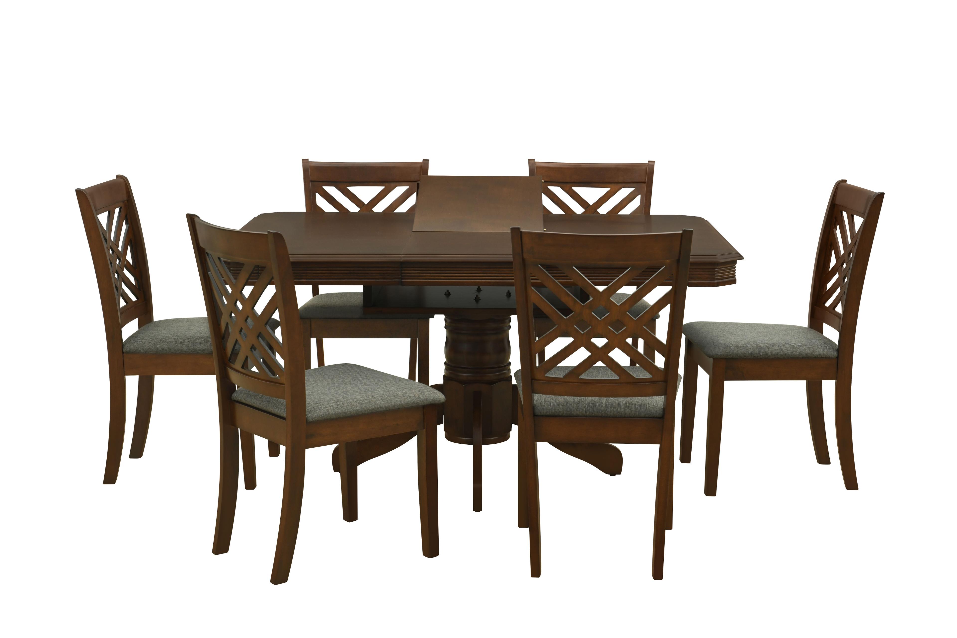 Juego de comedor City con extensión 6 sillas-6