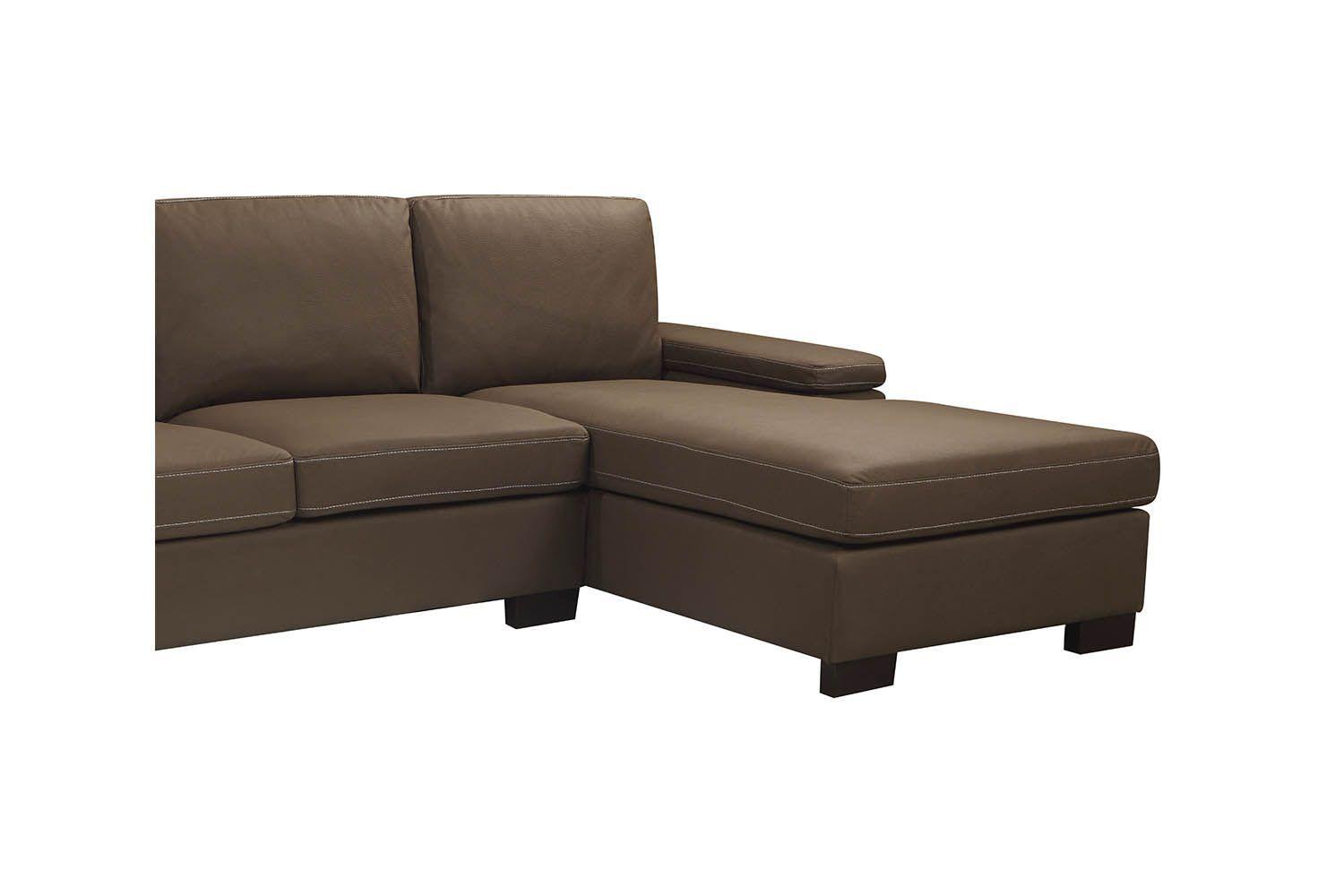Sofá seccional derecho Berna Café-3
