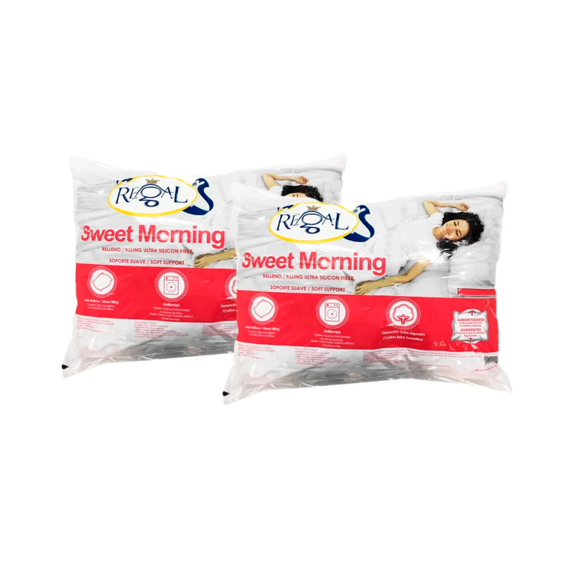 ALMOHADA SWEET MORNING PACK 2 PARA FUNDAS 60X40-0
