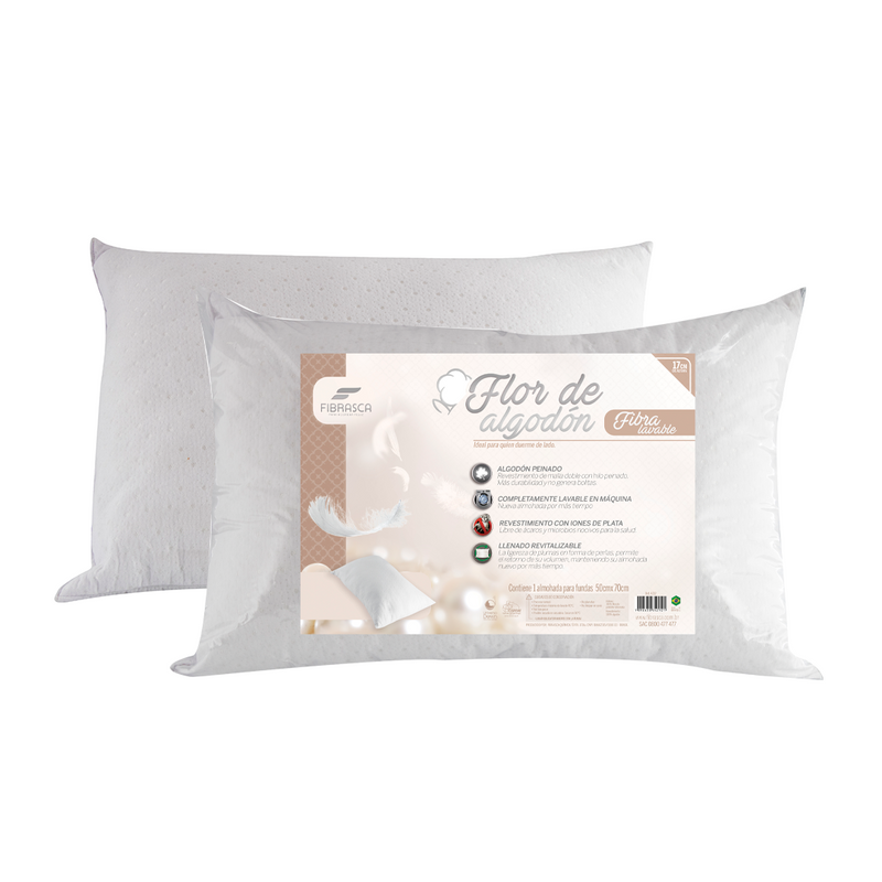 Almohada Extrasuave  Flor de Algodón Pack 2-0