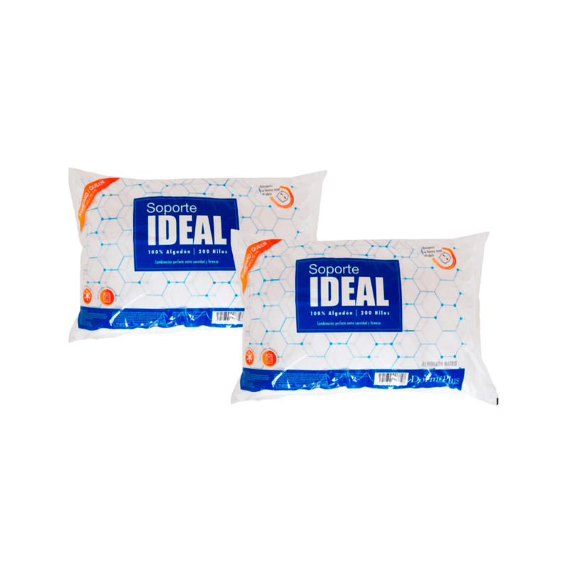 ALMOHADA IDEAL HOTELERA PACK 2 PARA FUNDA 50X70-0