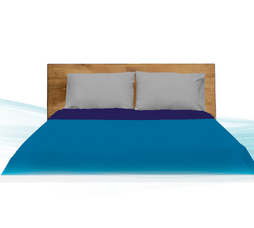 QUILT REVERSIBLE AZUL /CELESTE FULL 140X190-1
