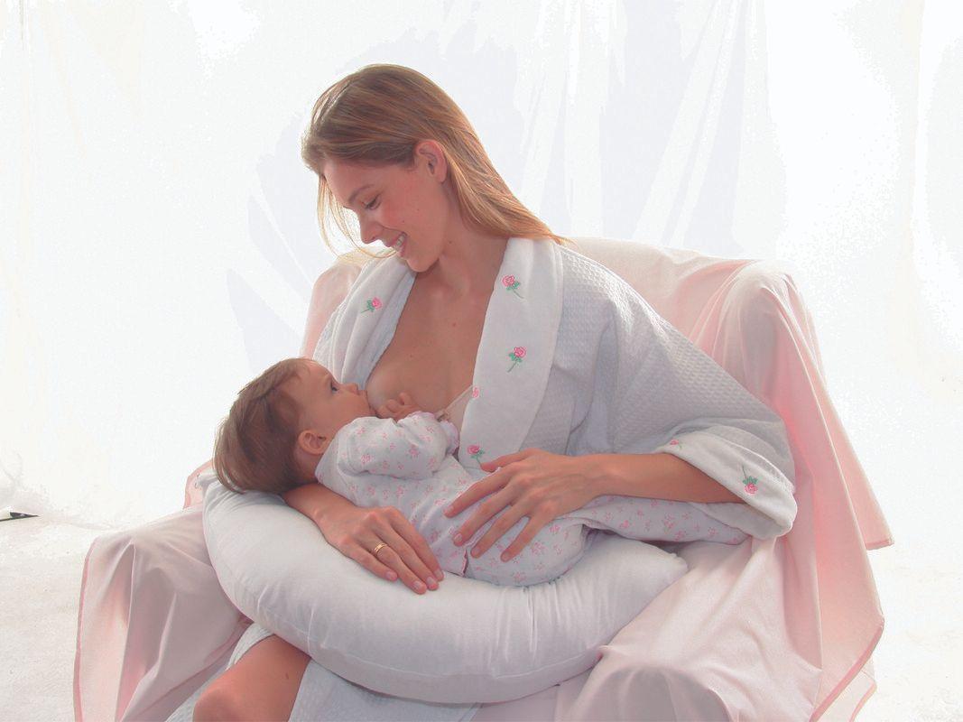 Almohada para Lactancia Antivirus Antibacterial + Almohada Baby Nasa Nenem Rosa-2
