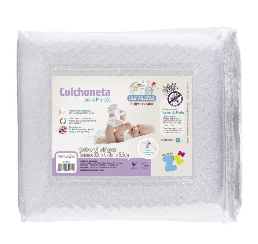 COLCHONETA PARA MOISES ANTIBACTERIAL 78X32X5,5-1
