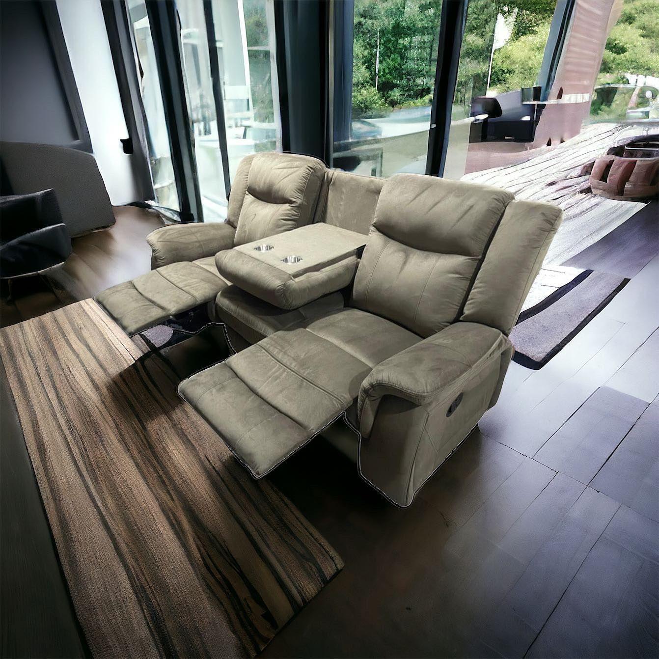 SOFA 3 CUERPOS RECLINABLE VULCANO TELA-2