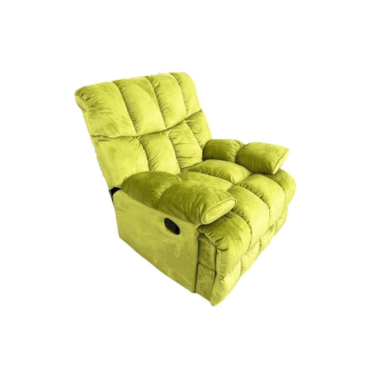 Berger Reclinable Moderno Masaje 8 Puntos Andy Verde 81RM-3