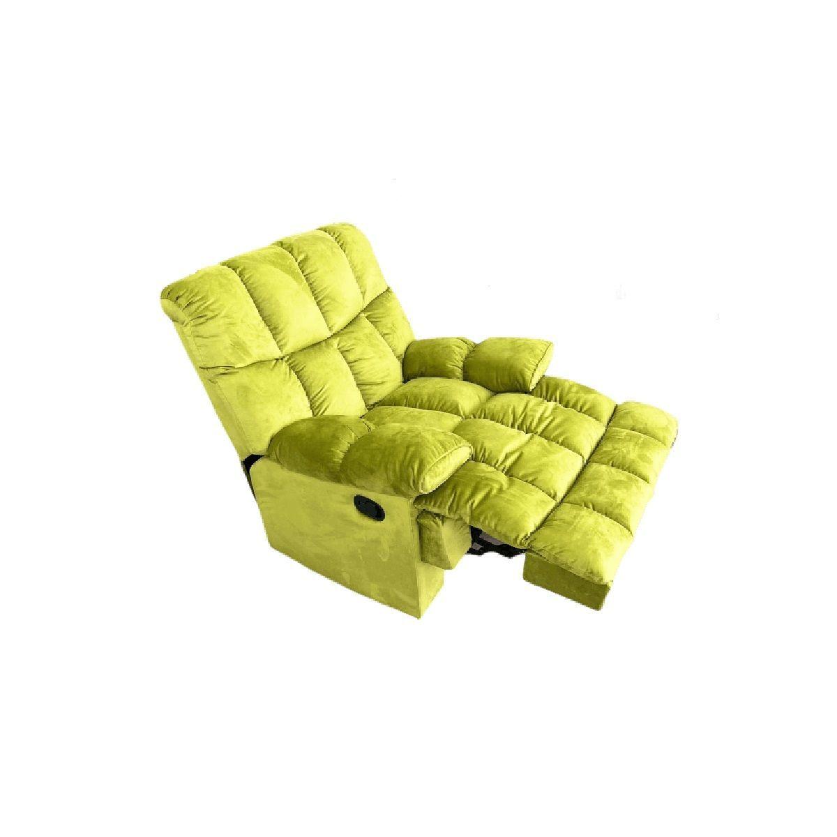 Berger Reclinable Moderno Masaje 8 Puntos Andy Verde 81RM-4